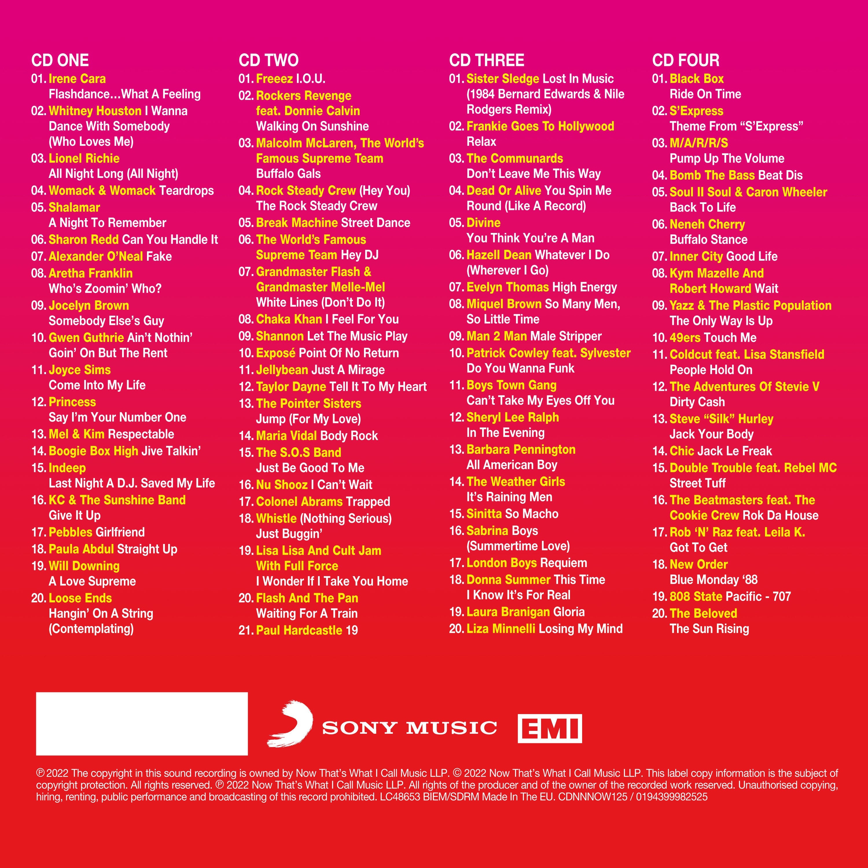 NOW That's What I Call 80s: Dancefloor (4CD)