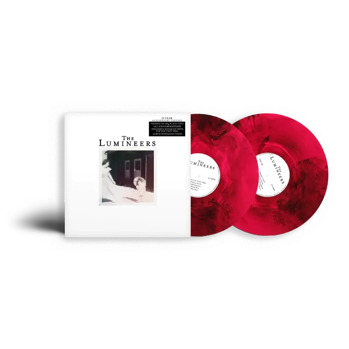 The Lumineers (10th Anniversary Edition): Signed Red Marble Vinyl 2LP
