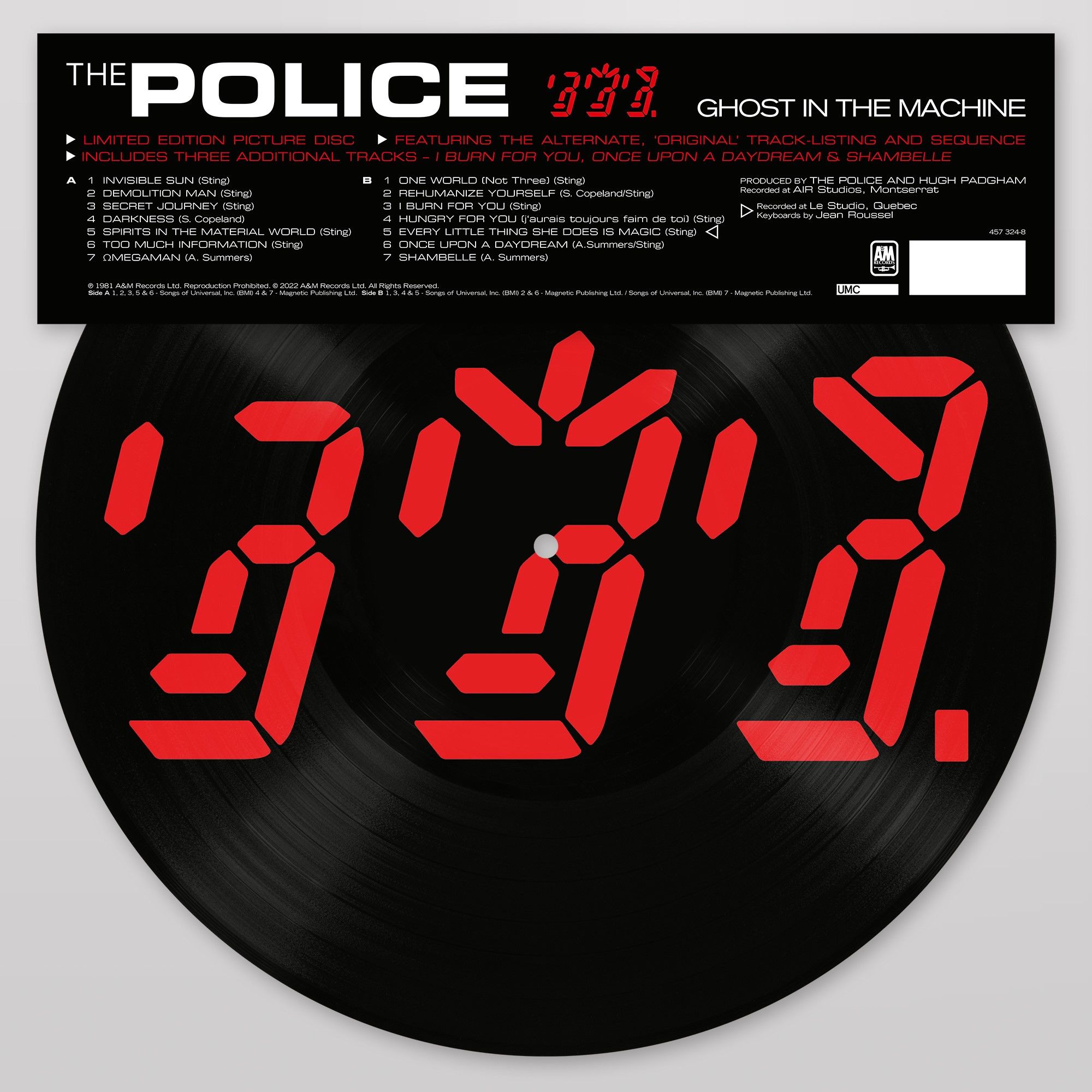 Ghost In The Machine: Limited Edition Picture Disc Vinyl LP