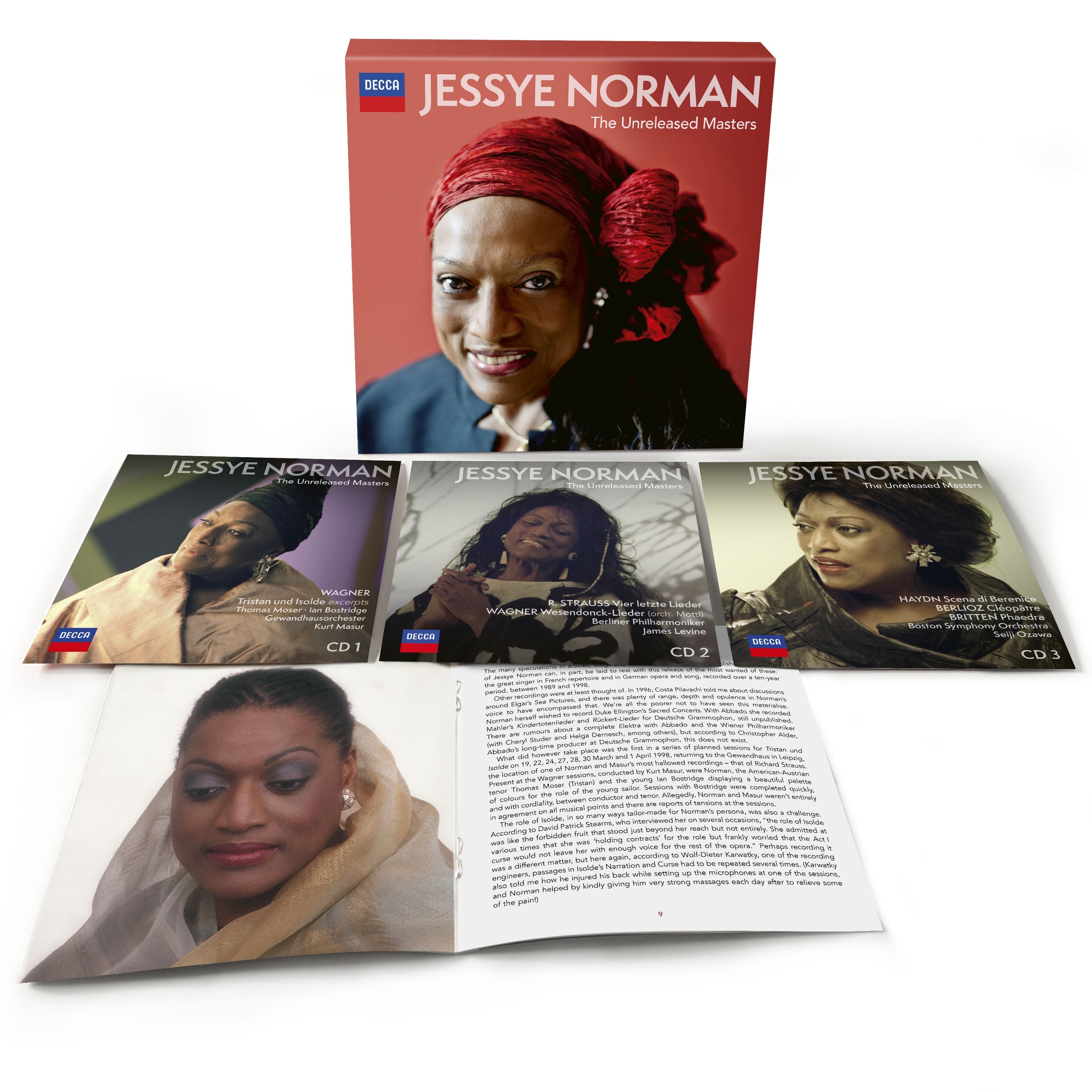 Jessye Norman - The Unreleased Masters (Strauss-Wagner-Berlioz-Haydn-Britten): 3CD