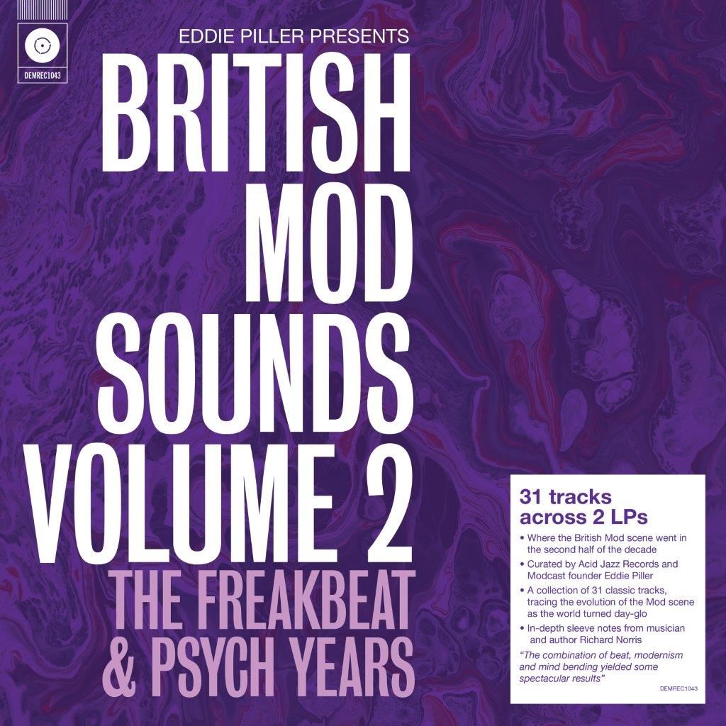 Eddie Piller Presents British Mod Sounds of The 1960s Volume 2: The Freakbeat & Psych Years: Vinyl 2LP