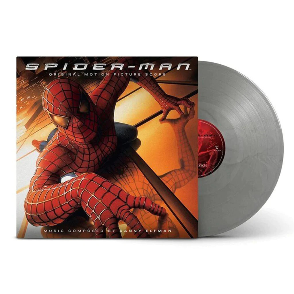 Spider-Man: Original Soundtrack Limited Edition Gatefold Silver Vinyl LP w/ Inserts & Poster