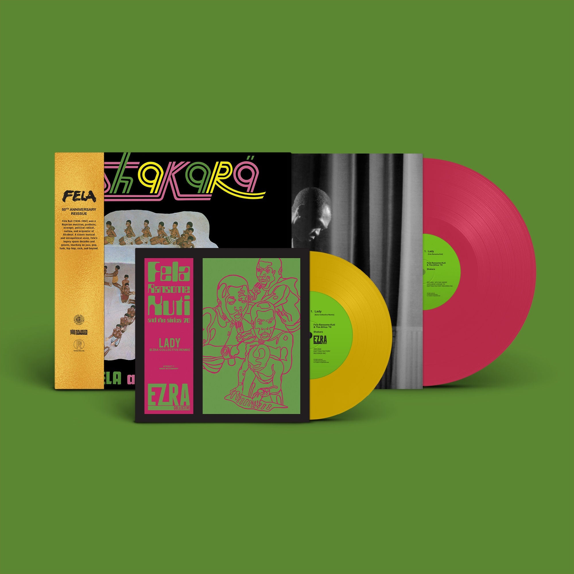 Shakara (50th Anniversary Edition): Limited Pink Vinyl LP + Bonus Yellow Vinyl 7"