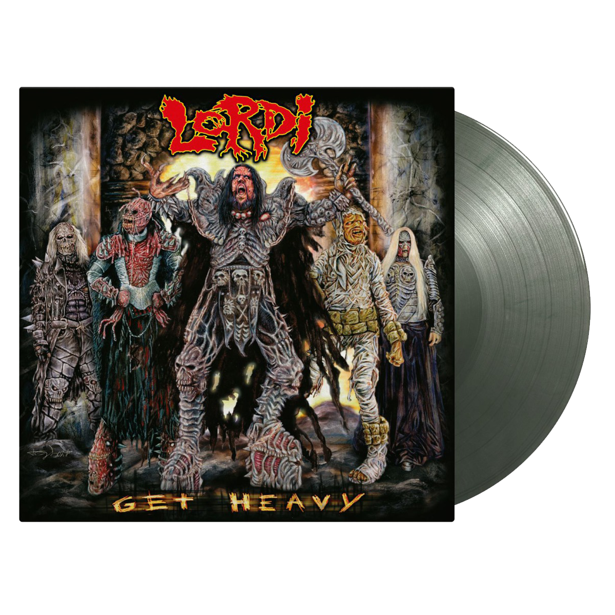 Get Heavy: Limited Edition Silver + Dark Green Marbled Vinyl LP