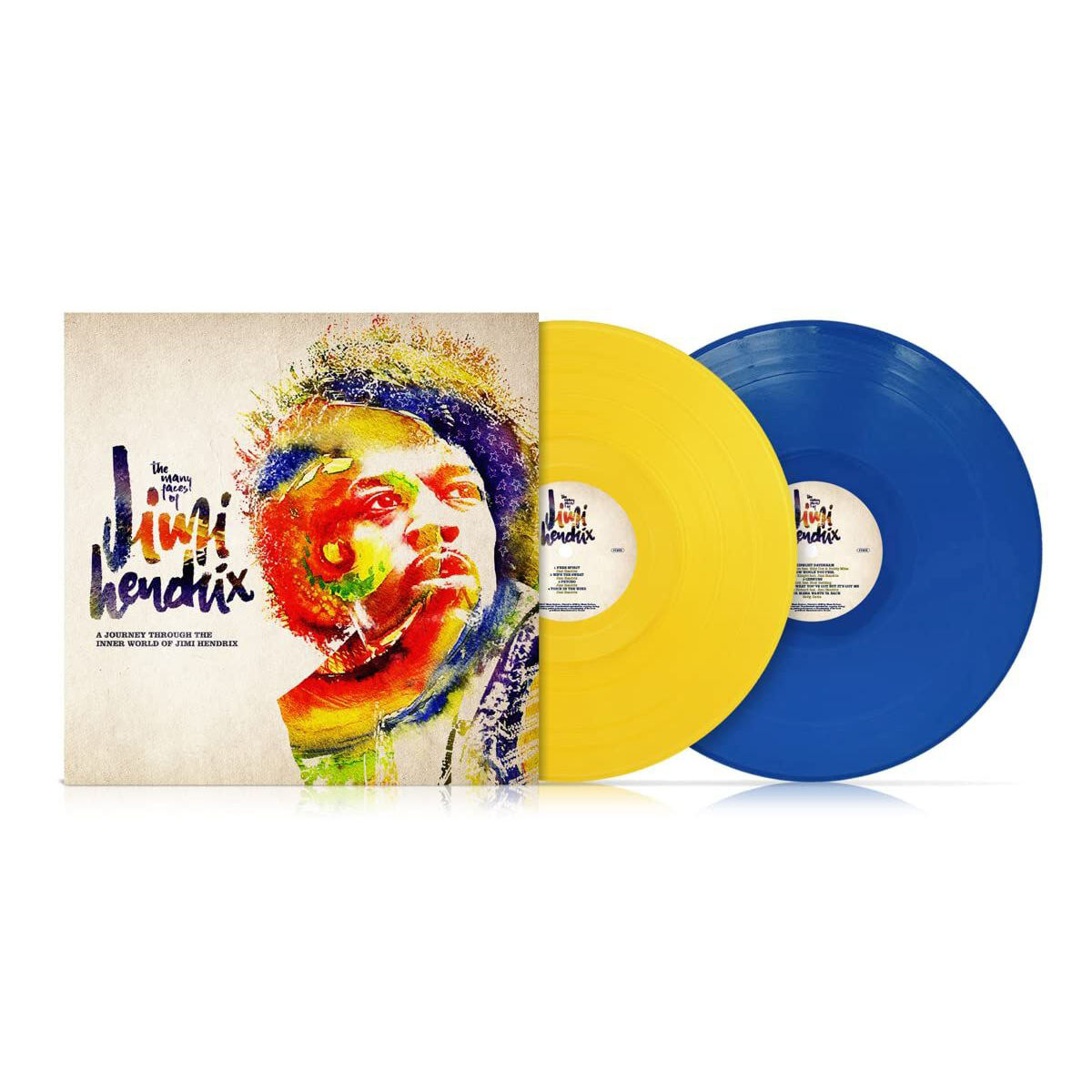 Many Faces Of Jimi Hendrix: Limited Edition Gatefold Blue & Yellow Vinyl 2LP
