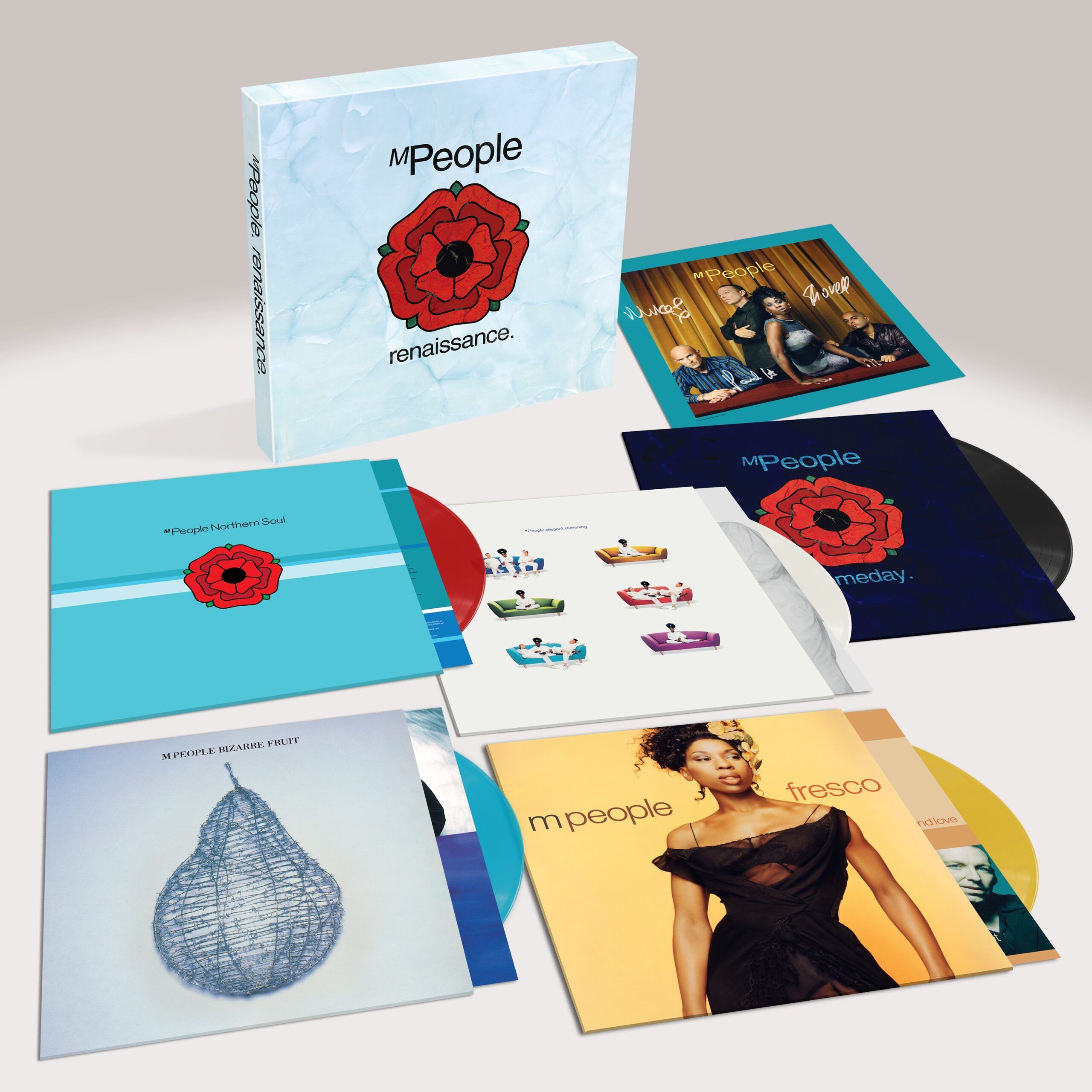 Renaissance: Limited Red, White, Blue, Yellow + Black Vinyl 5LP Box Set (w/ Print Signed by Mike Pickering, Paul Heard and Shovell)