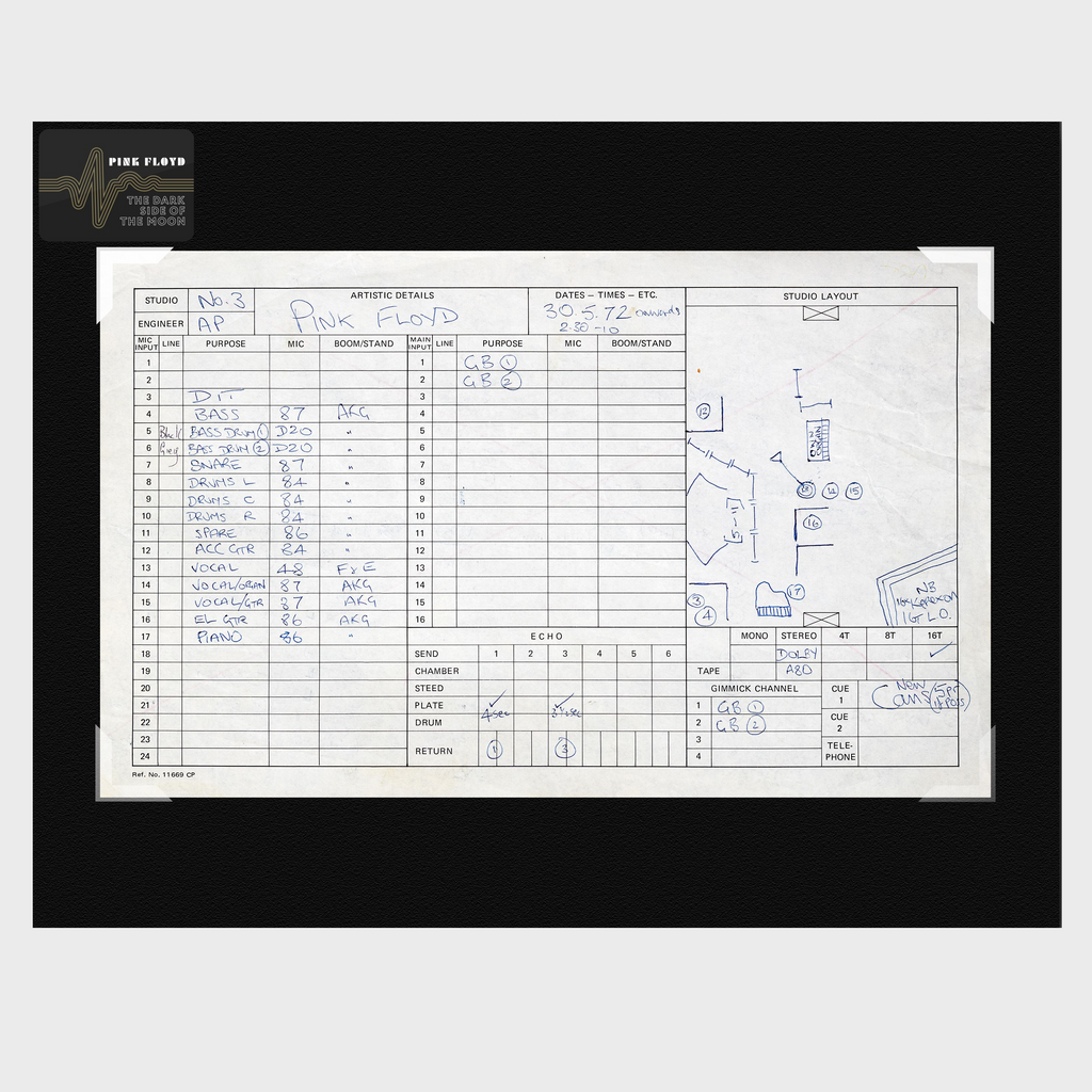 The Dark Side Of The Moon: Deluxe Box Set (50th Anniversary Edition) + Limited Abbey Road Session Sheet