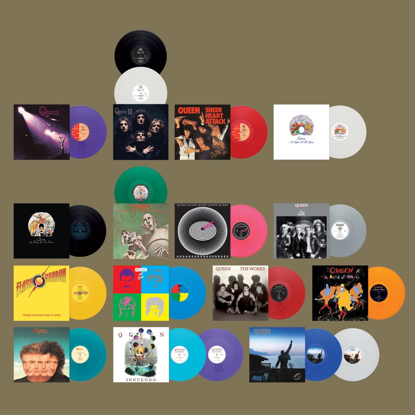 Queen - The Studio Collection: Coloured Vinyl Box Set