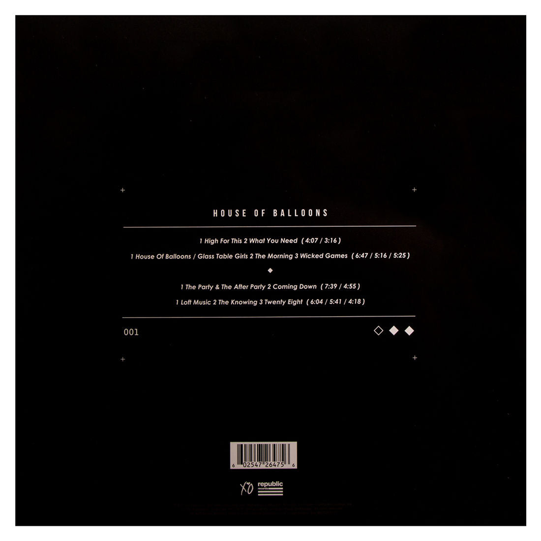 House Of Balloons: Vinyl 2LP