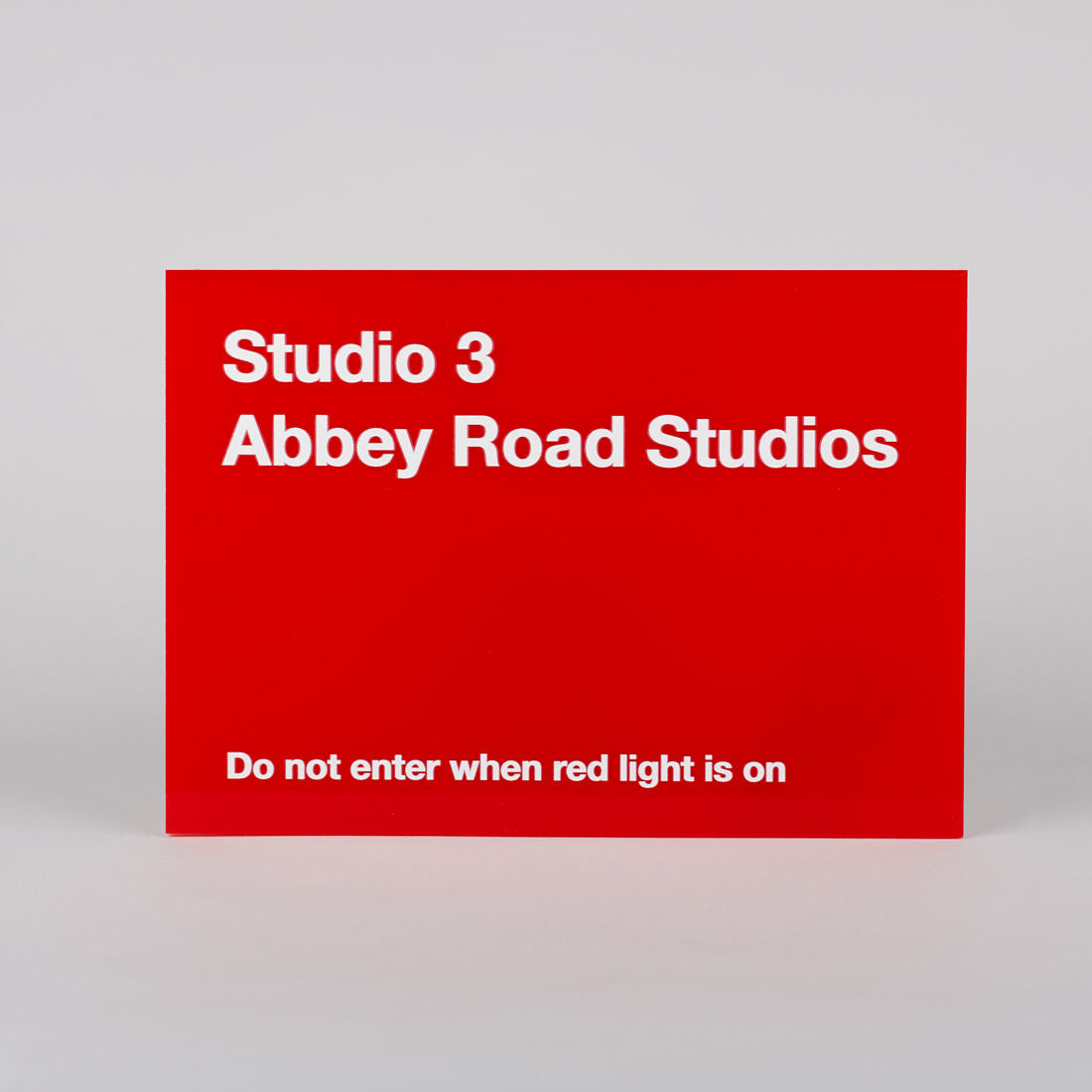 Studio Three Replica Red Perspex Sign