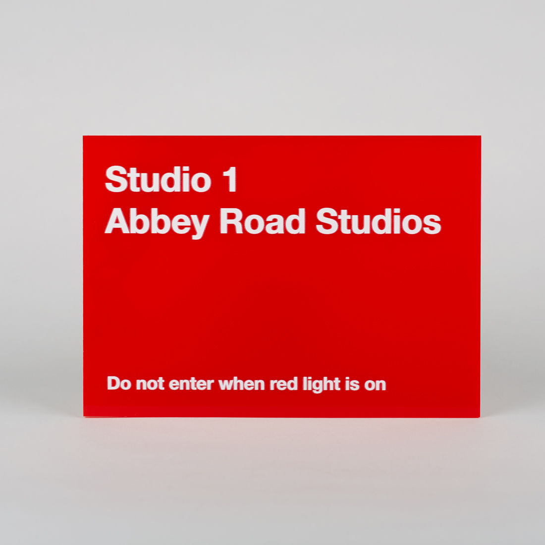 Studio One Replica Red Perspex Sign