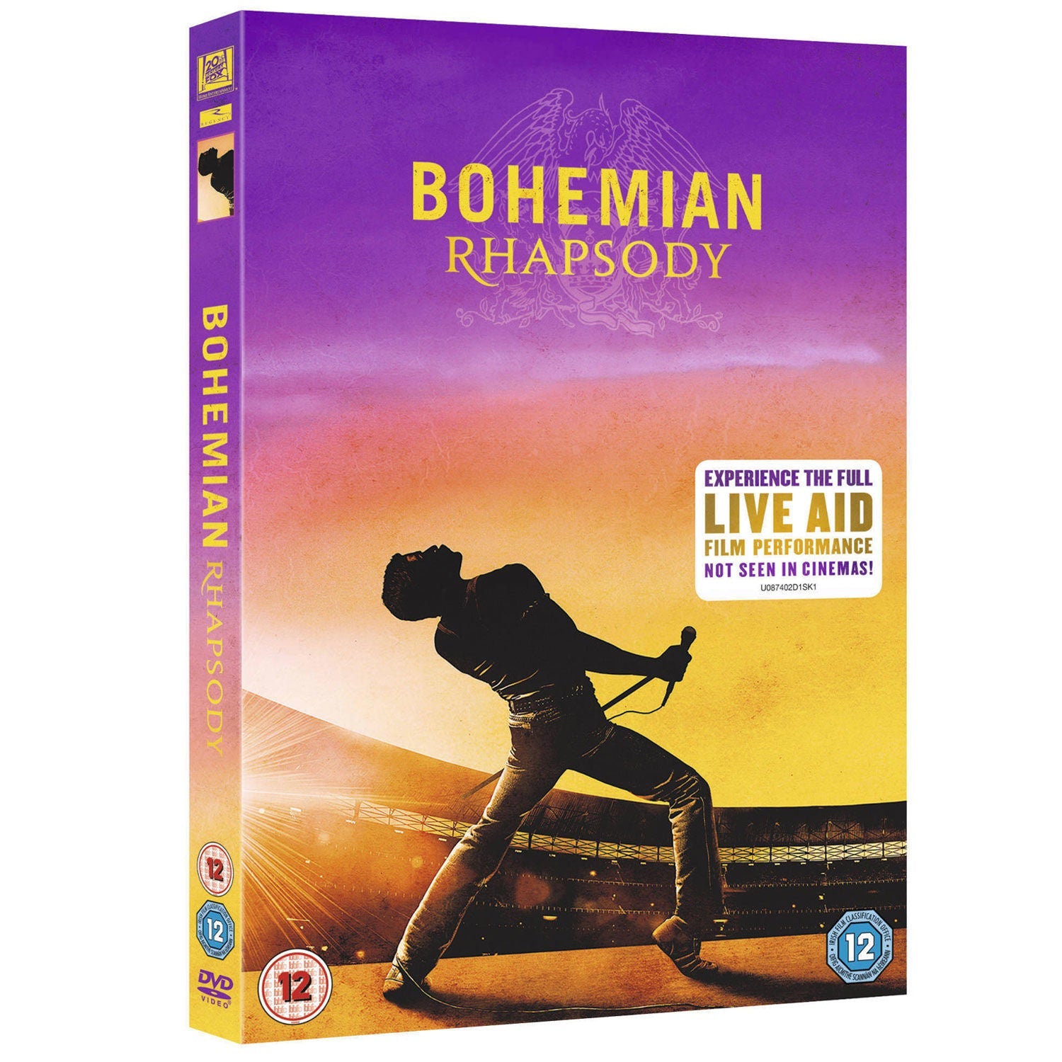 Bohemian Rhapsody The Movie DVD
