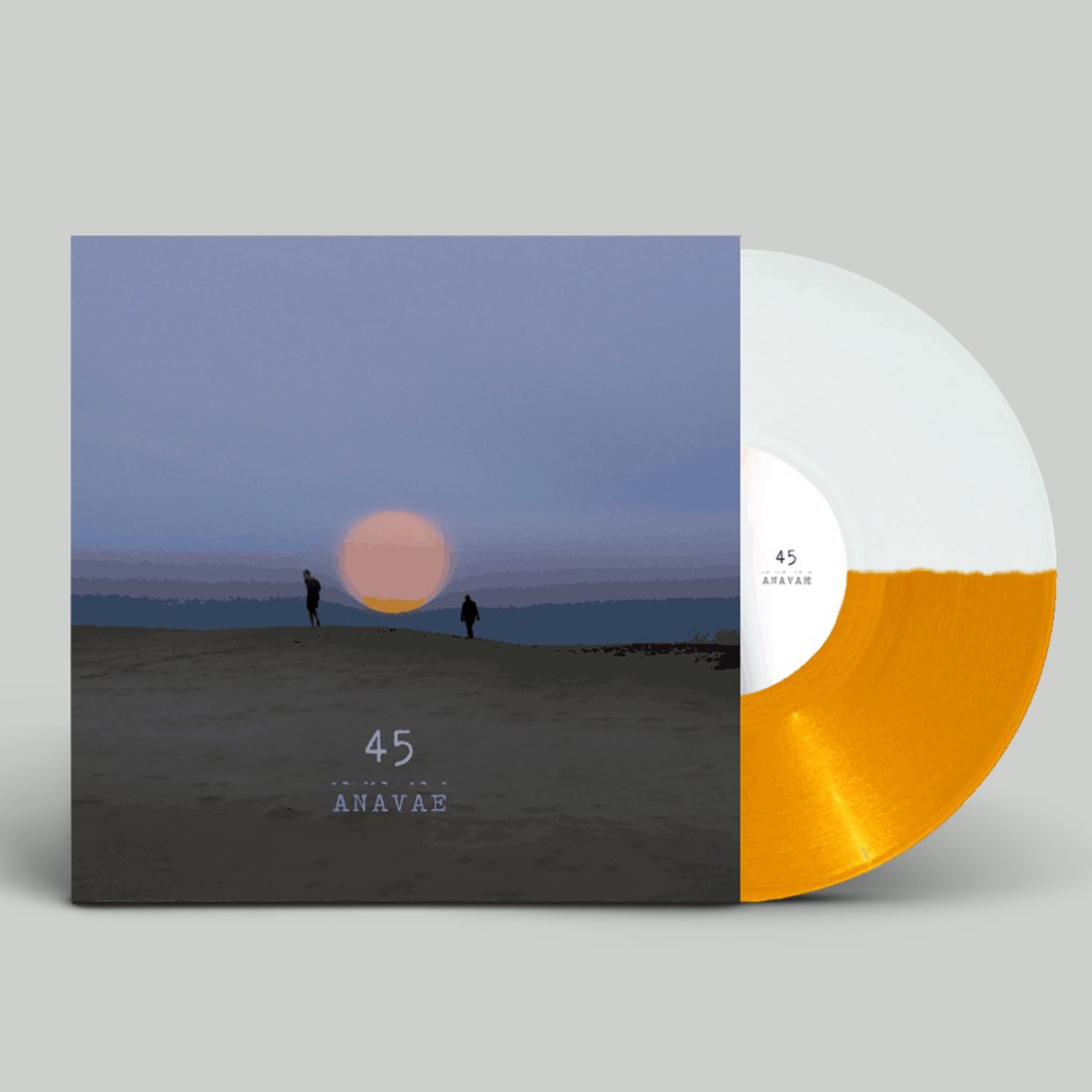 45: Exclusive Signed Orange + White Split Vinyl LP
