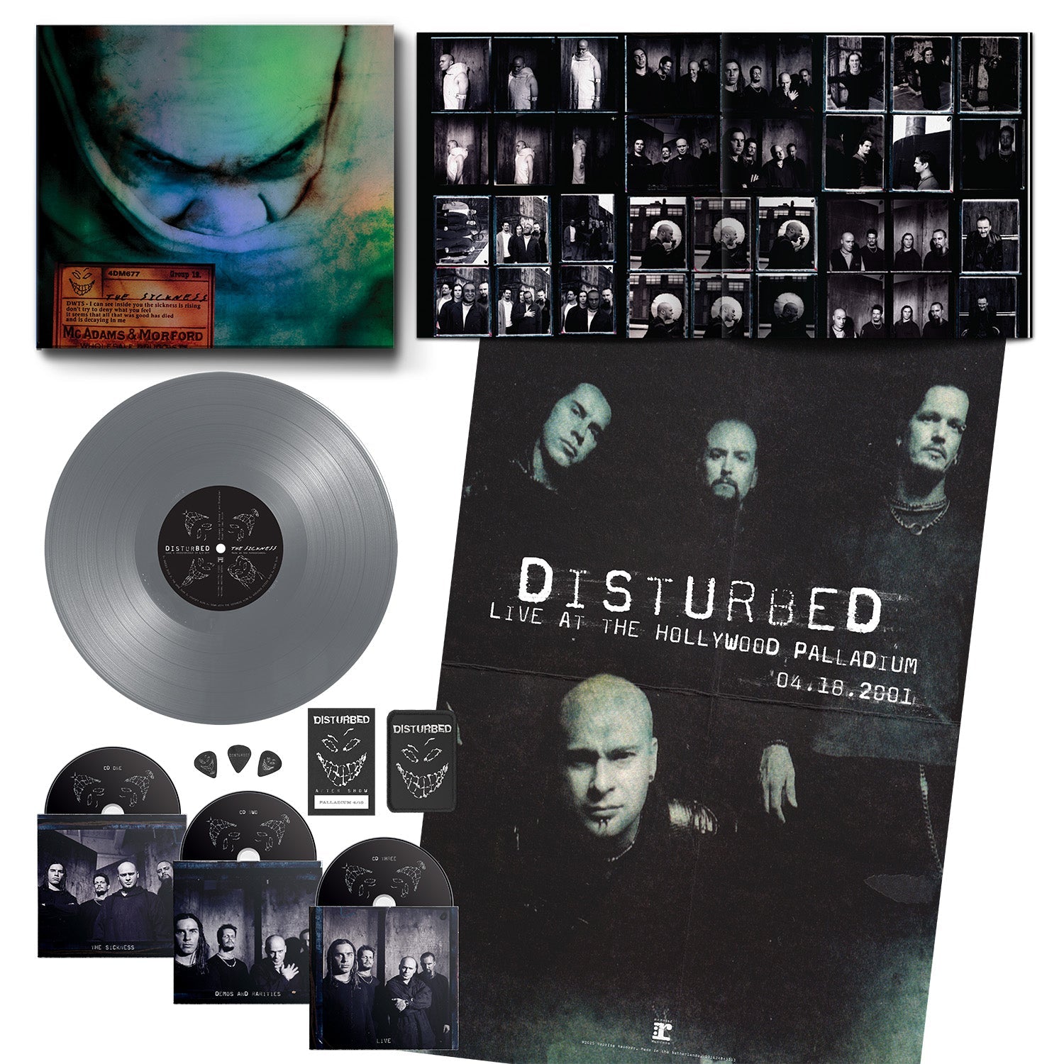 THE SICKNESS 25th ANNIVERSARY EDITION: 1LP SILVER VINYL//3CD BOX