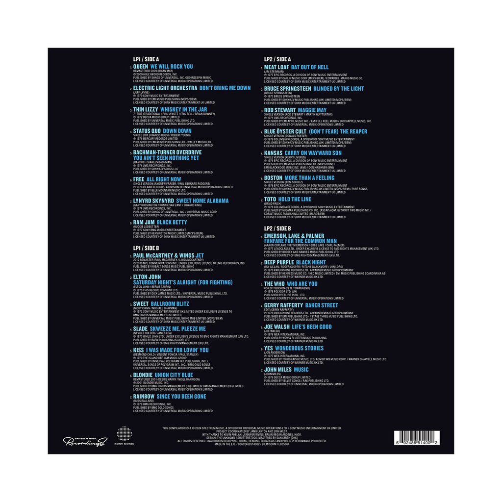 Rock 70s Collection: Vinyl 2LP
