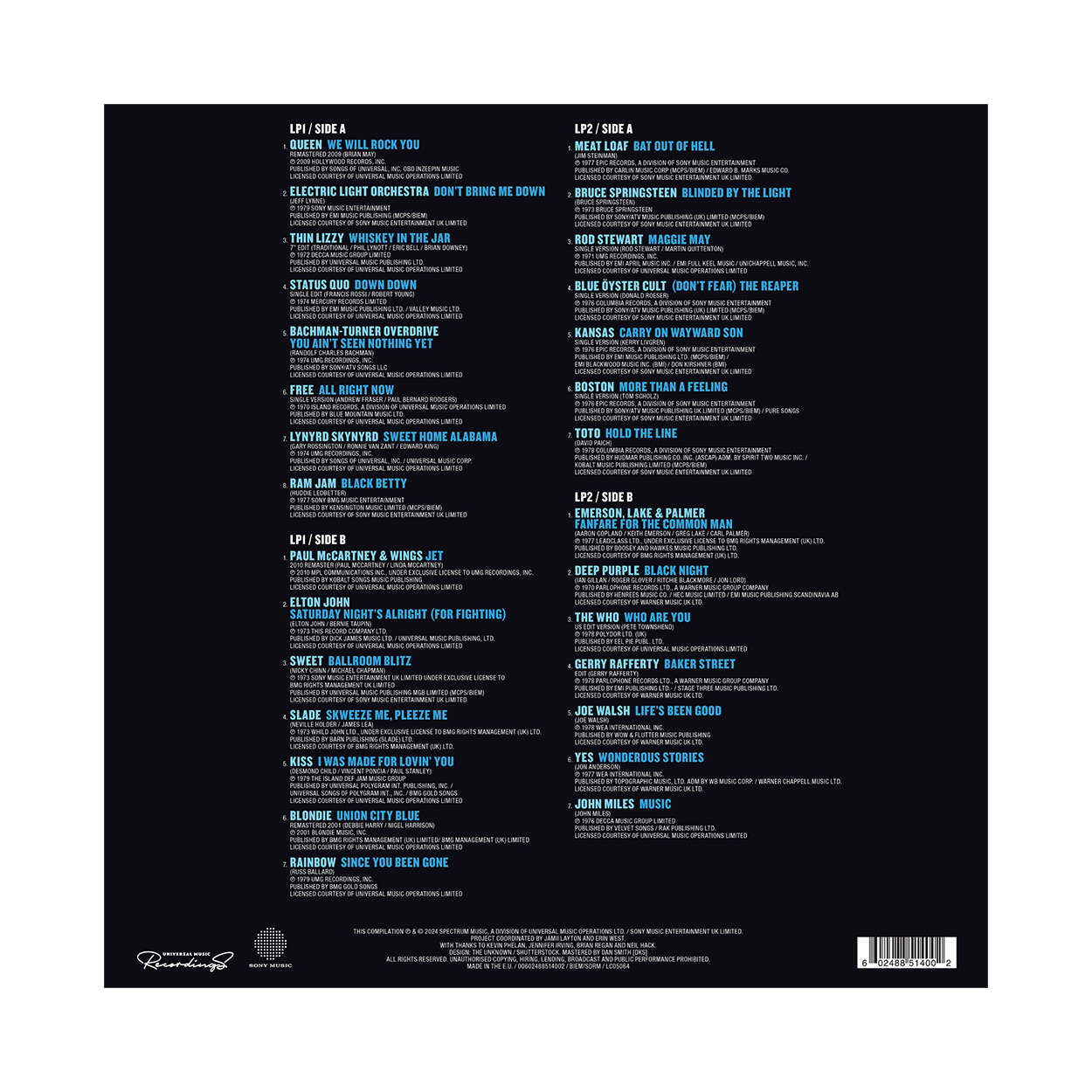 Rock 70s Collection: Vinyl 2LP
