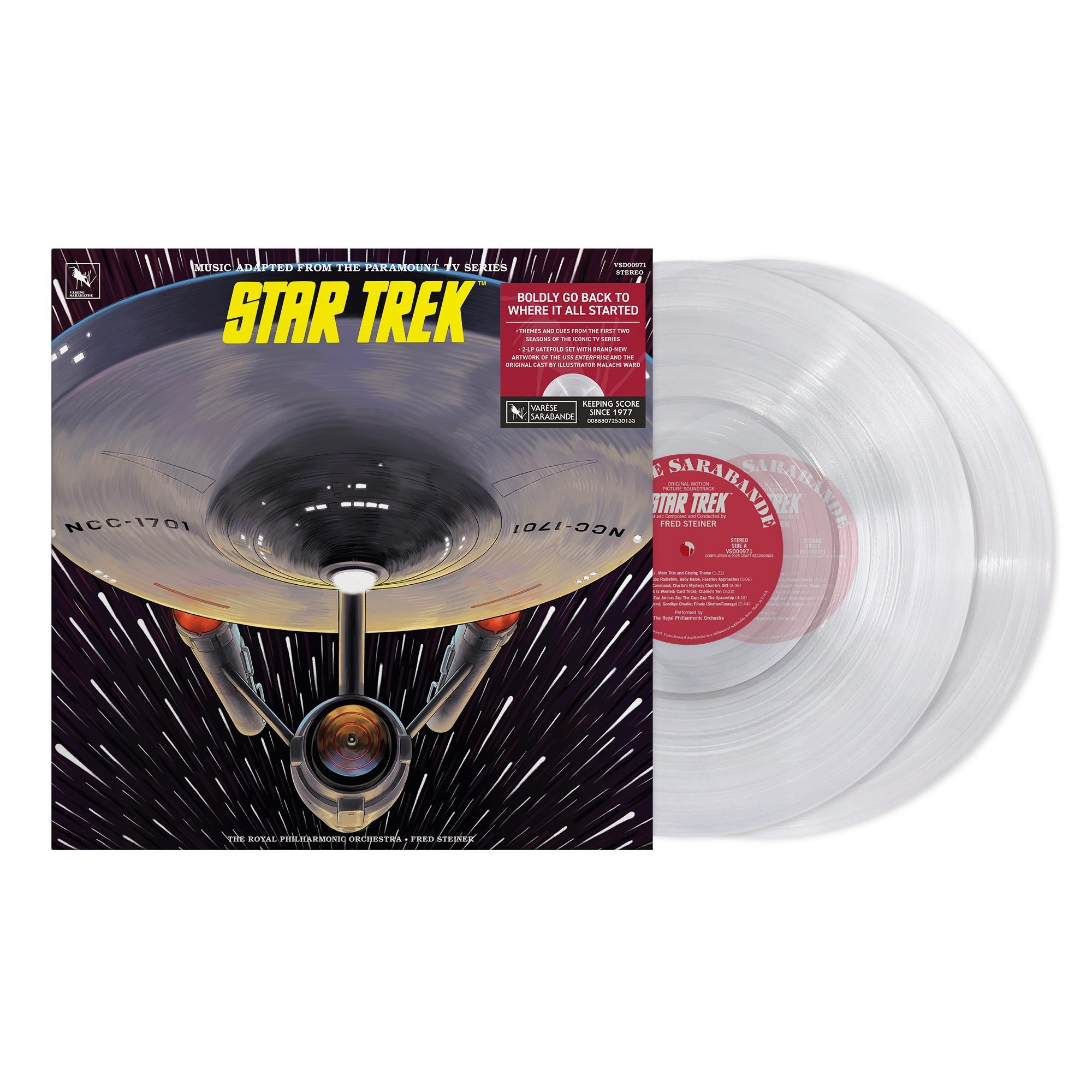 Star Trek - Music Adapted From The Paramount TV Series: Clear Vinyl 2LP