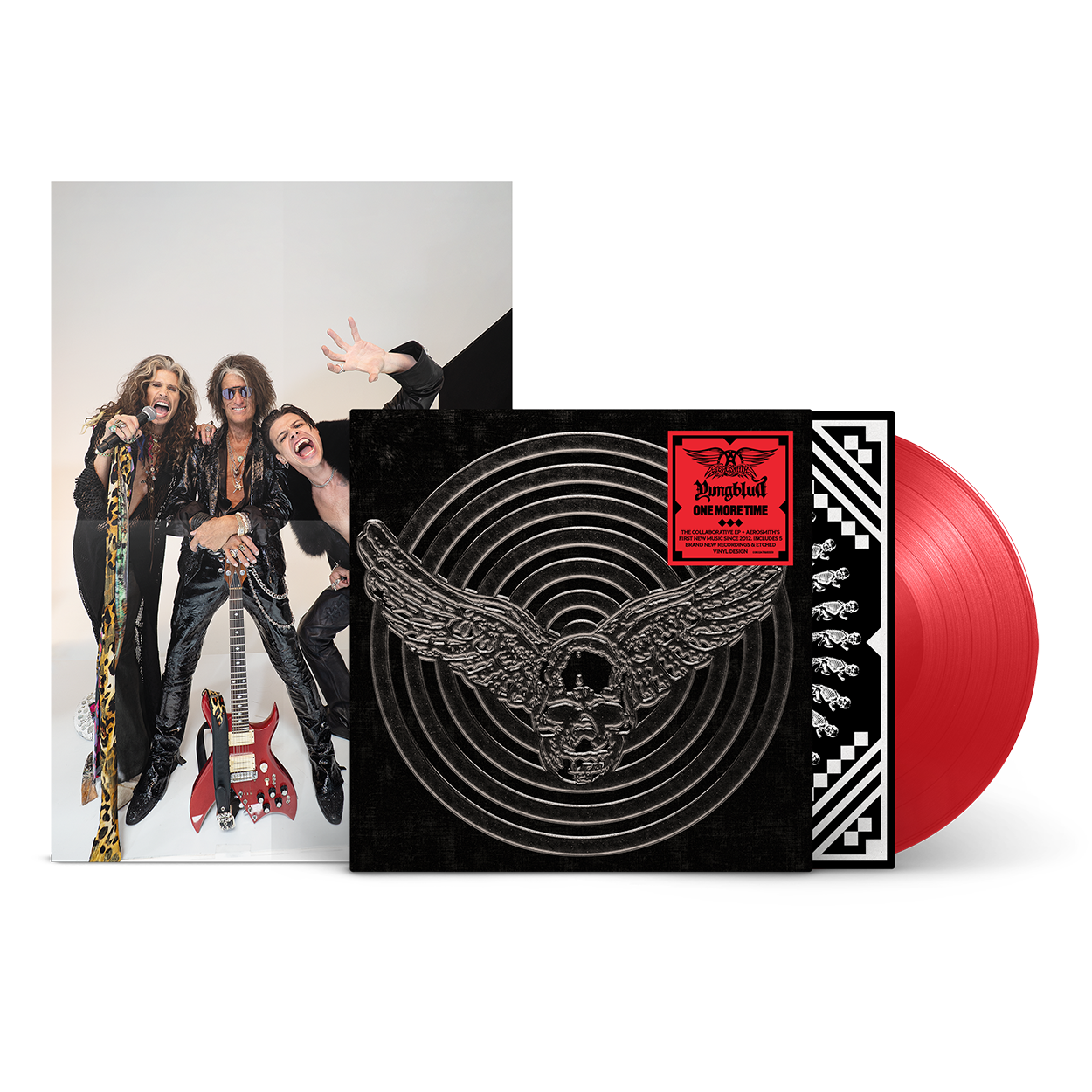 AEROSMITH & YUNGBLUD - One More Time Red Vinyl (Aerosmith Store Exclusive)