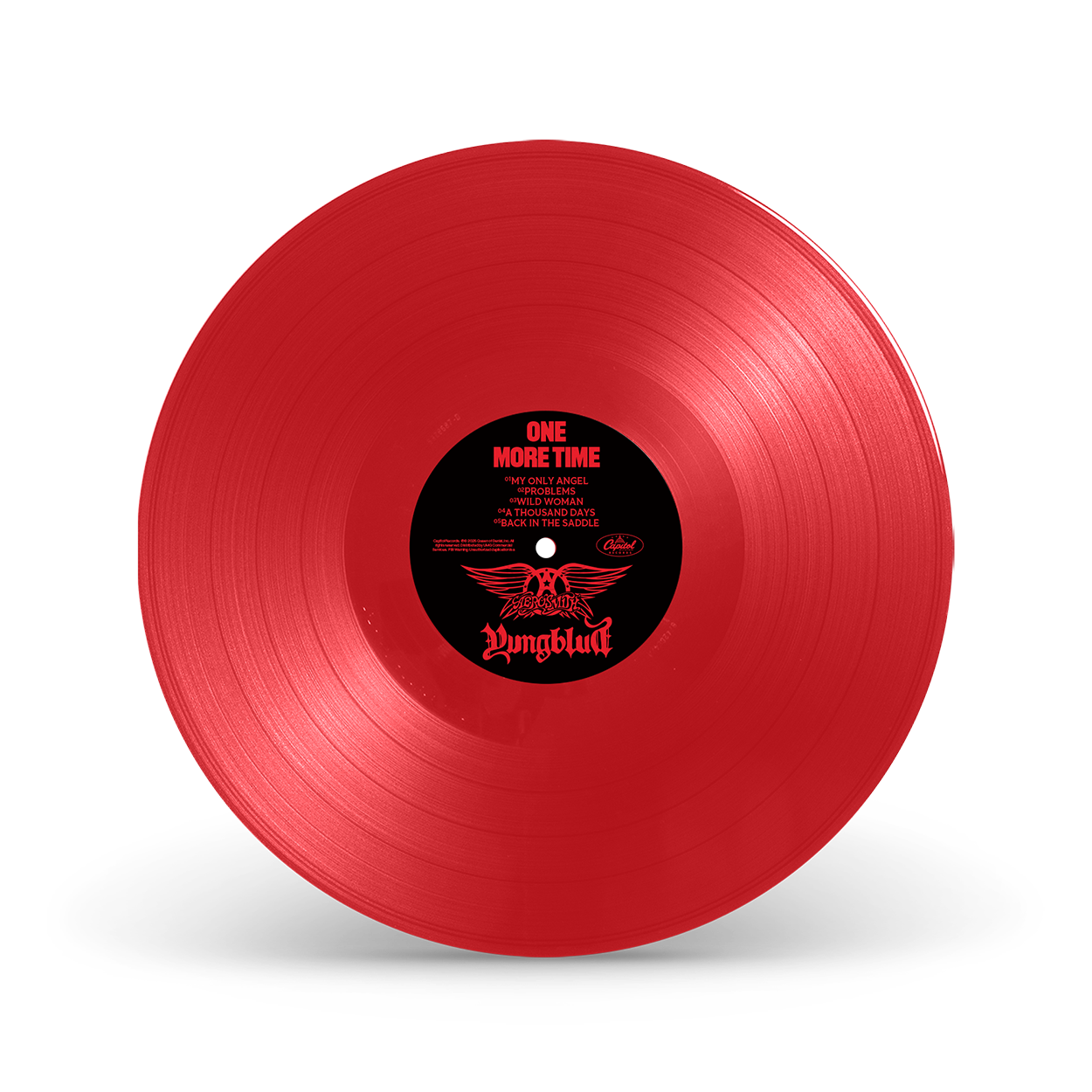 AEROSMITH & YUNGBLUD - One More Time Red Vinyl (Aerosmith Store Exclusive)