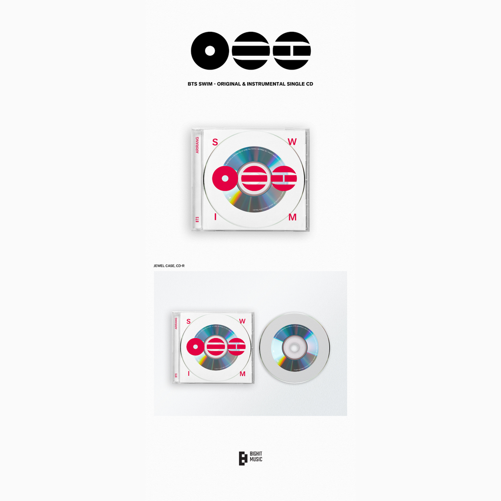 BTS SWIM - Original & Instrumental Single CD