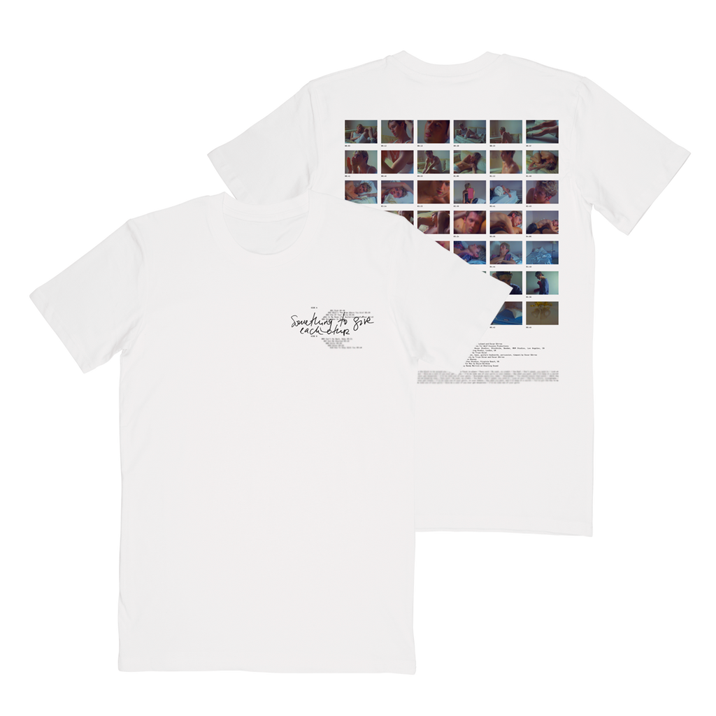 Something To Give Each Other: Exclusive Pink Vinyl LP, T-Shirt + Signed Post Card Bundle