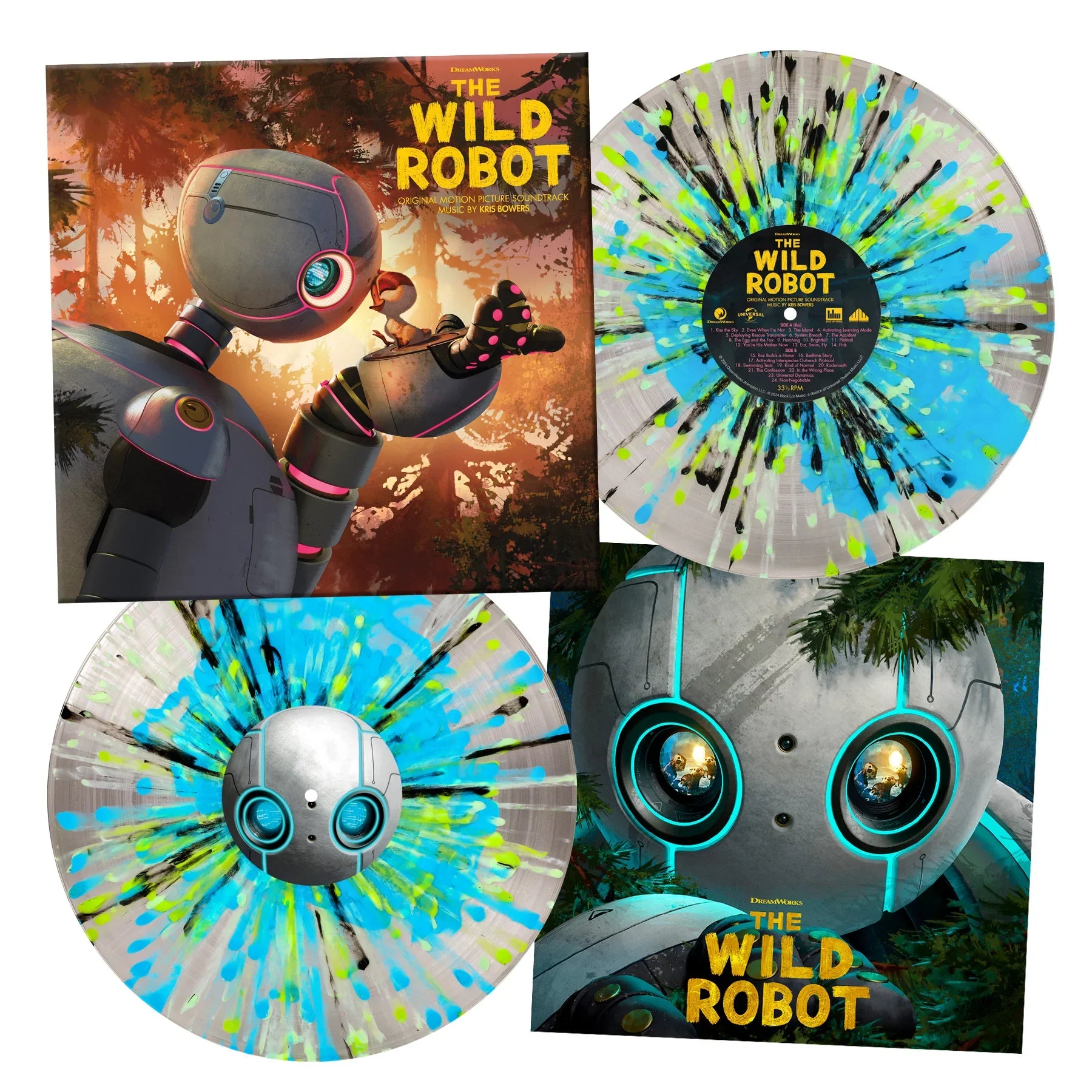 The Wild Robot: Limited Deluxe Clear w/ Splatter Vinyl LP
