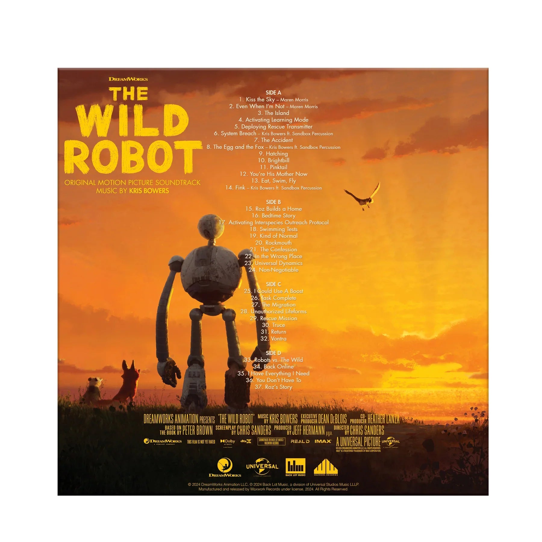 The Wild Robot: Limited Deluxe Clear w/ Splatter Vinyl LP