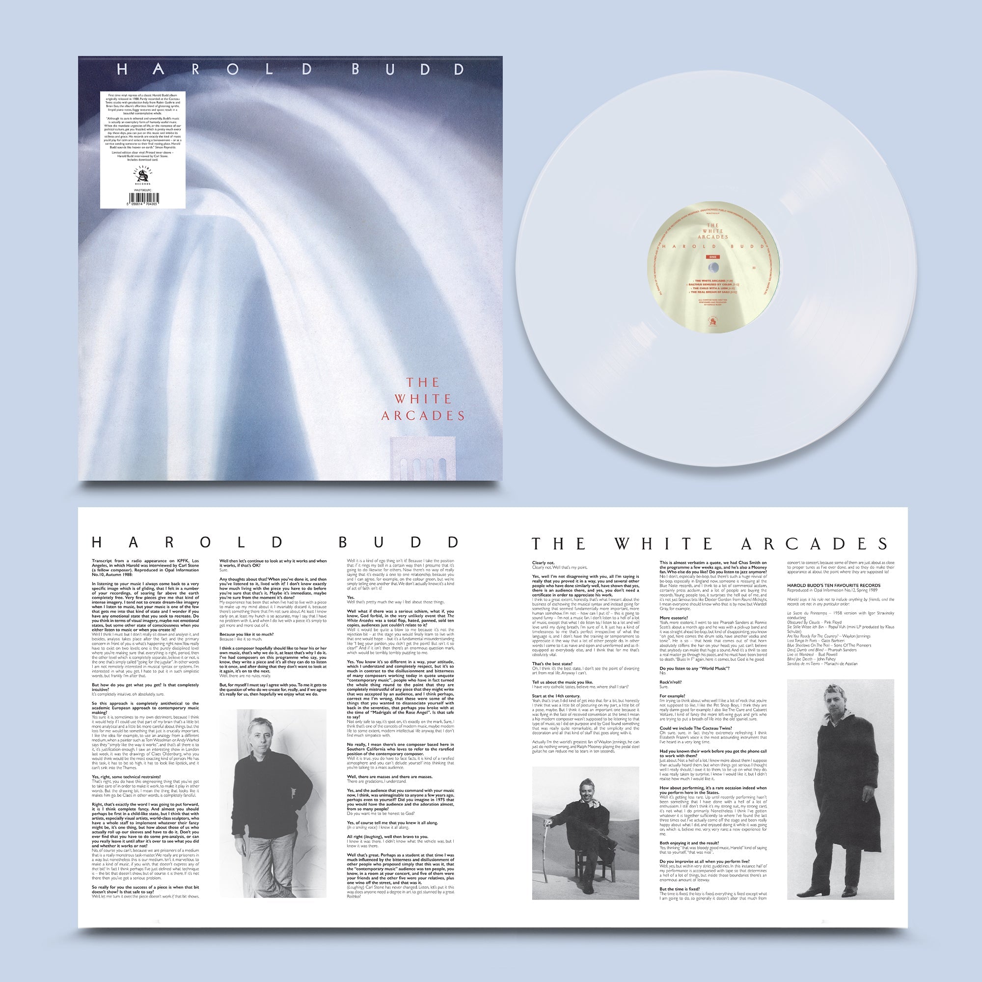 The White Arcades: Limited Clear Vinyl LP
