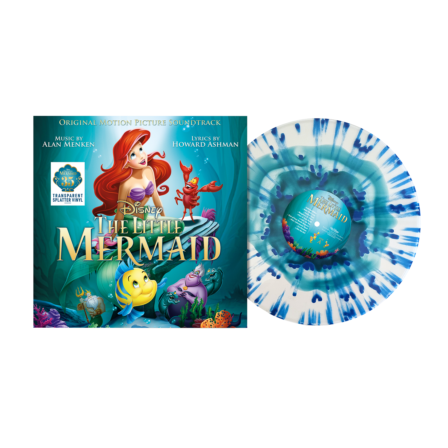 The Little Mermaid (35th Anniversary Edition): Transparent Splatter Vinyl LP