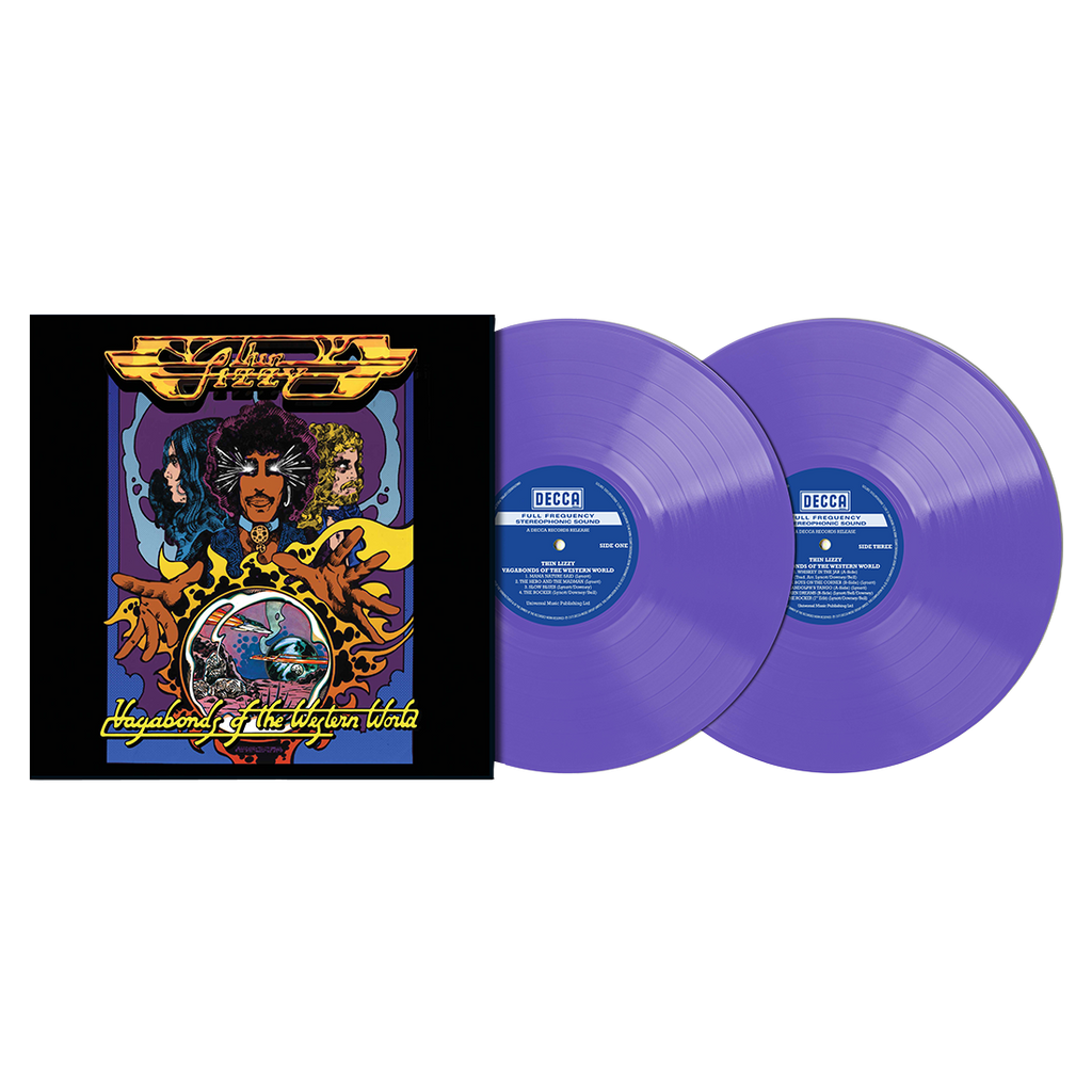 Vagabonds of the Western World: Deluxe Purple Vinyl 2LP, Exclusive Artcard (Signed by Eric Bell) + Jim Fitzpatrick Poster Set