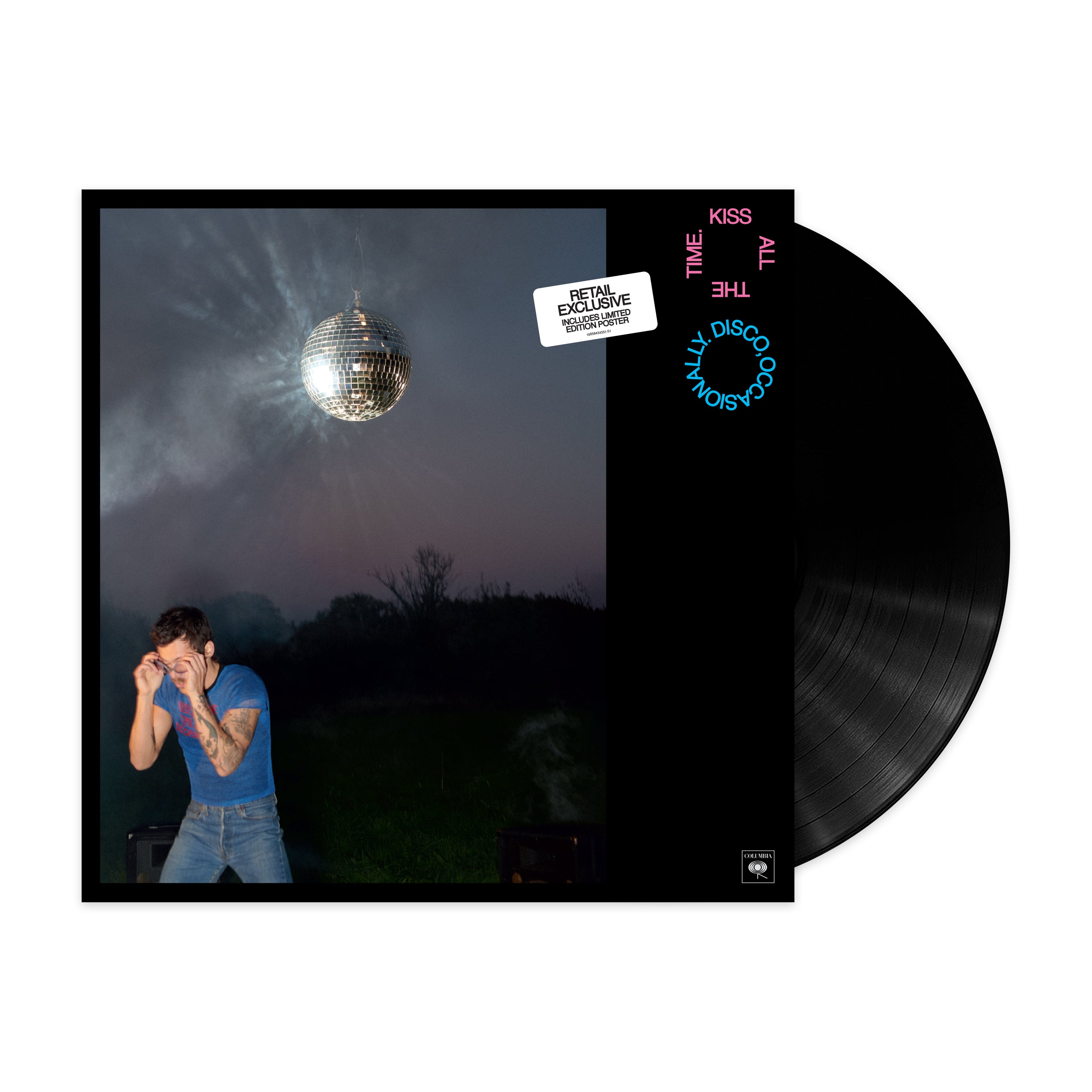 KISS ALL THE TIME. DISCO, OCCASIONALLY: UK Indie Retail Exclusive LP (Black with 1 Poster)
