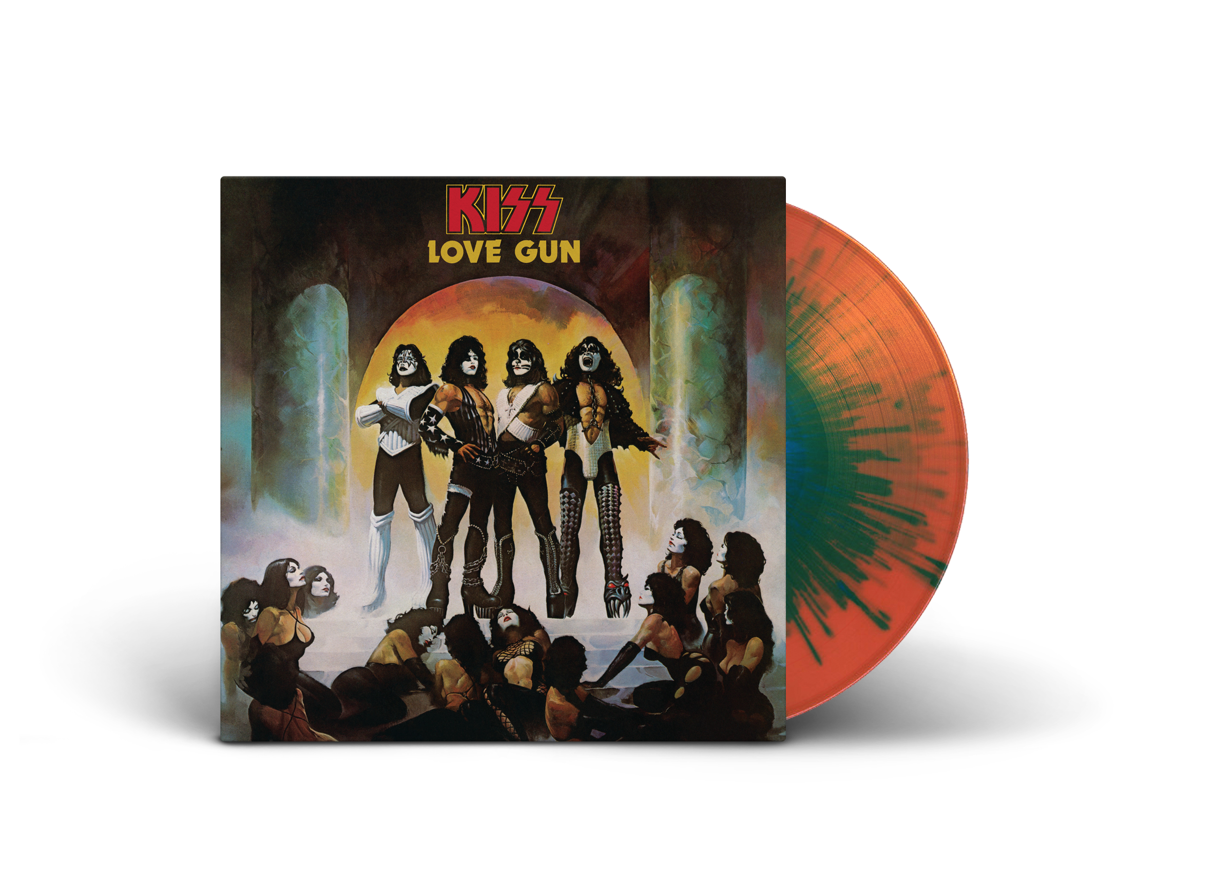 Love Gun: Tangerine Aqua Splatter Vinyl LP [NAD 2025]