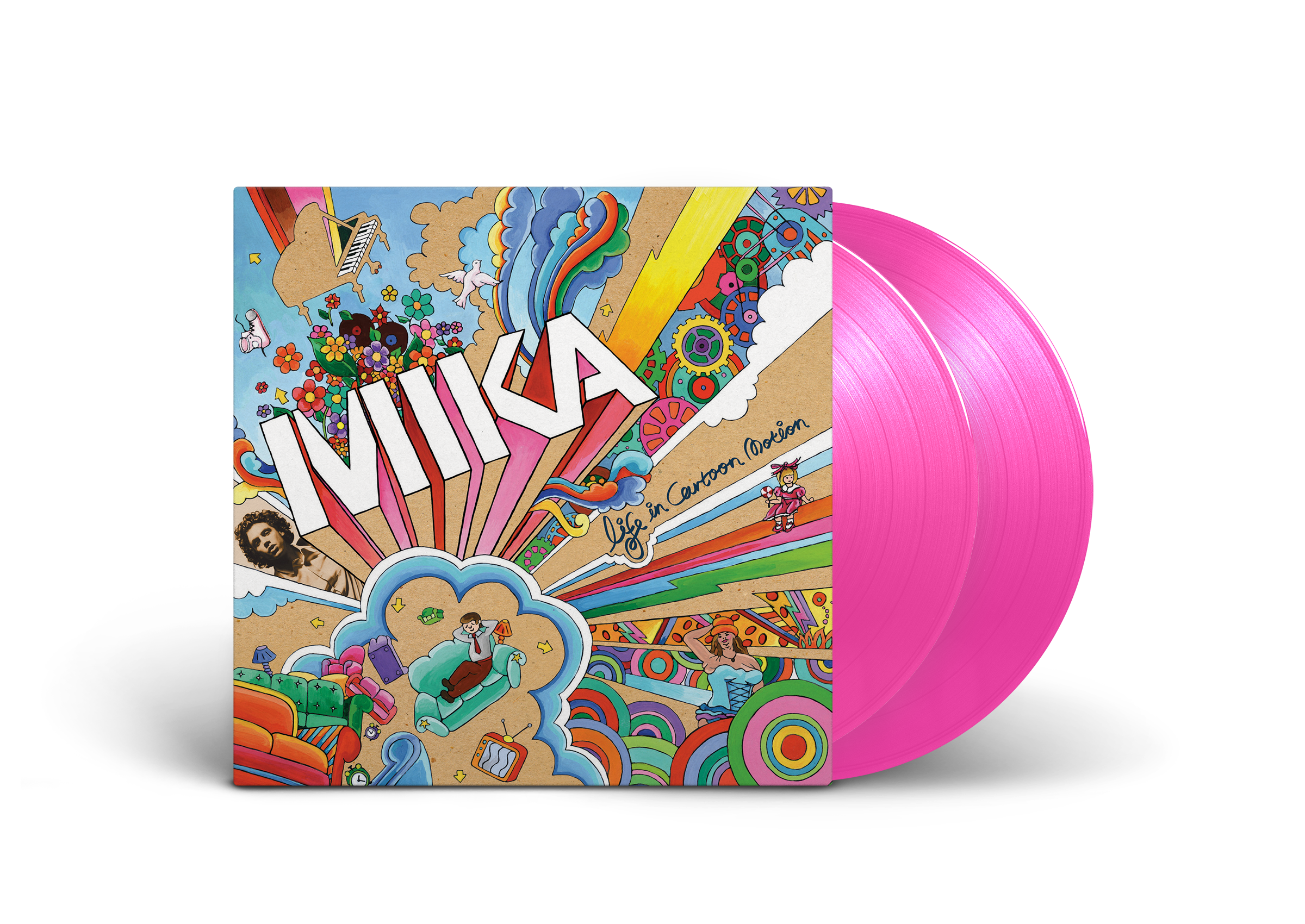 Life In Cartoon Motion: Pink Transparent Vinyl 2LP