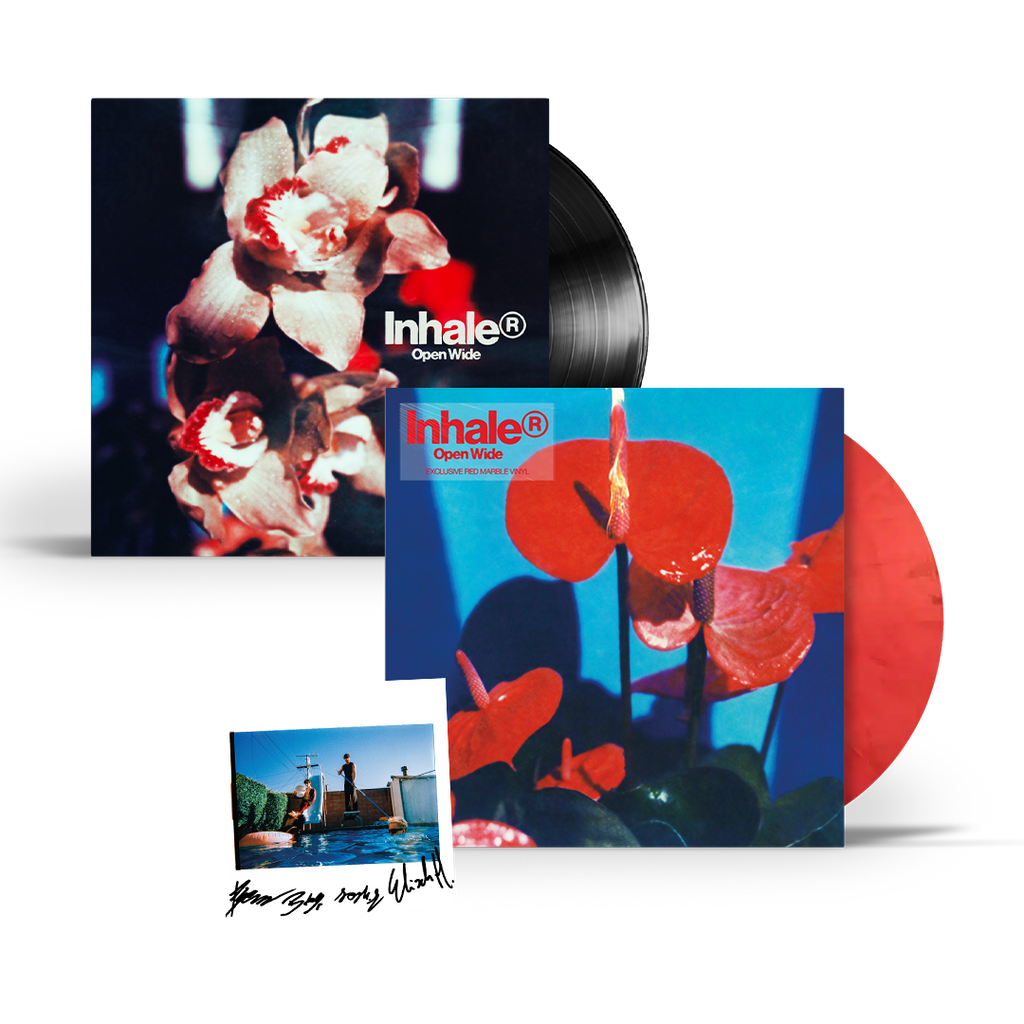 Open Wide: Limited Red Marble Vinyl LP, Black Vinyl LP + Signed Art Card