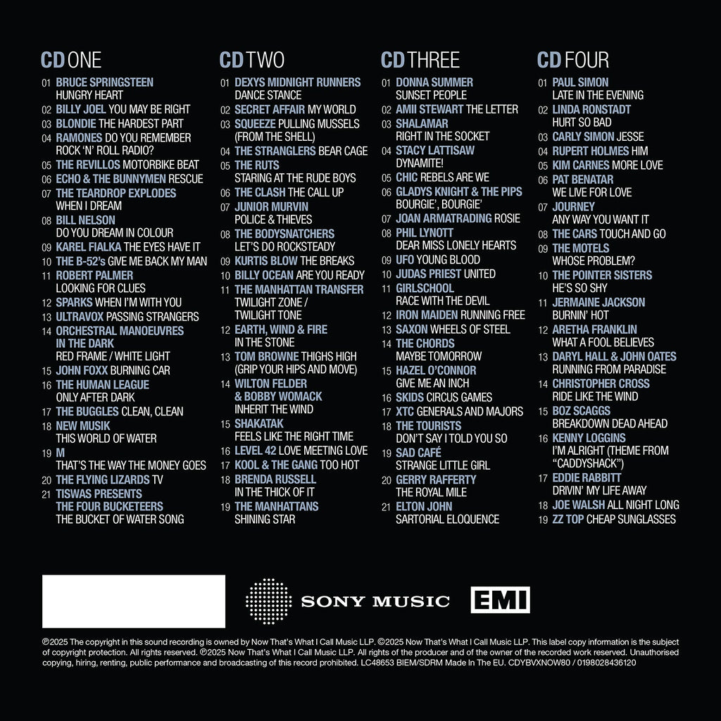 NOW Yearbook – THE VAULT: 1980 (Special Edition 4CD)