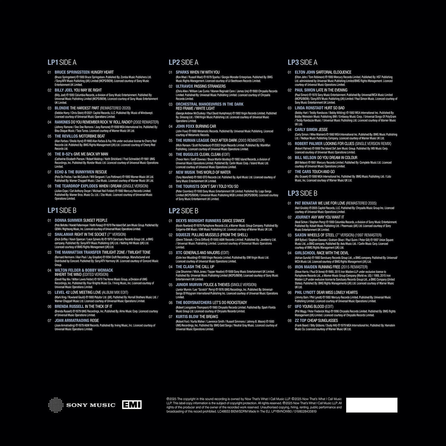 NOW Yearbook – THE VAULT: 1980 (3LP)