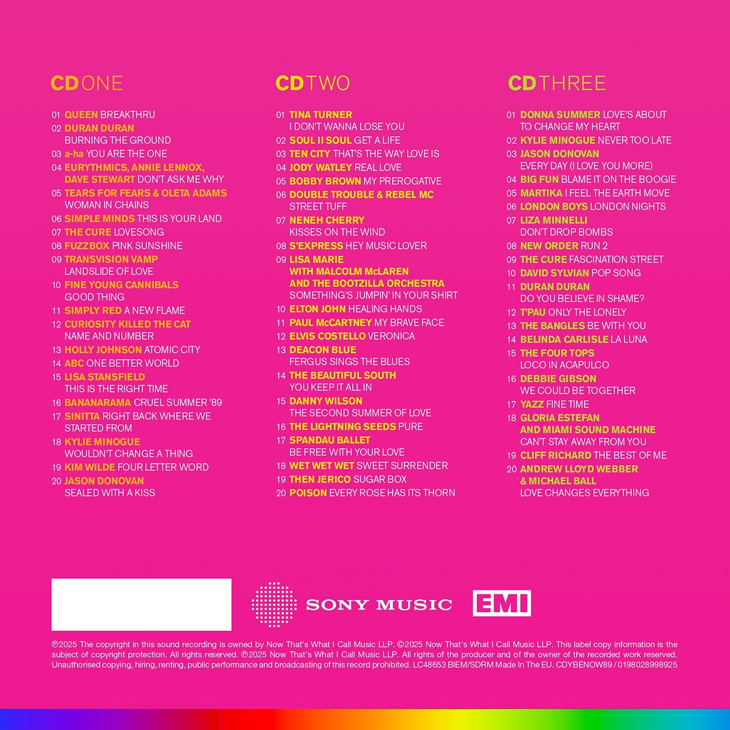 NOW – Yearbook Extra 1989 (3CD)