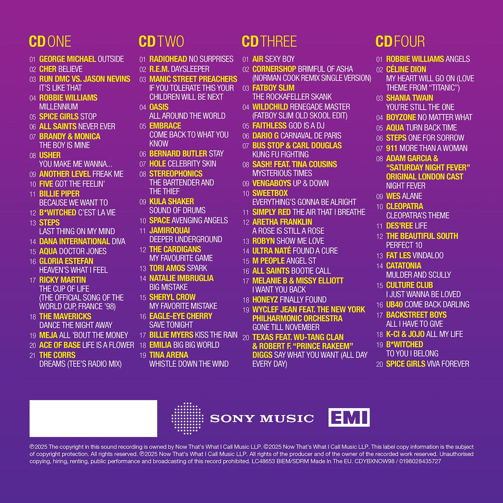 NOW - Yearbook 1998 (Special Edition 4CD)