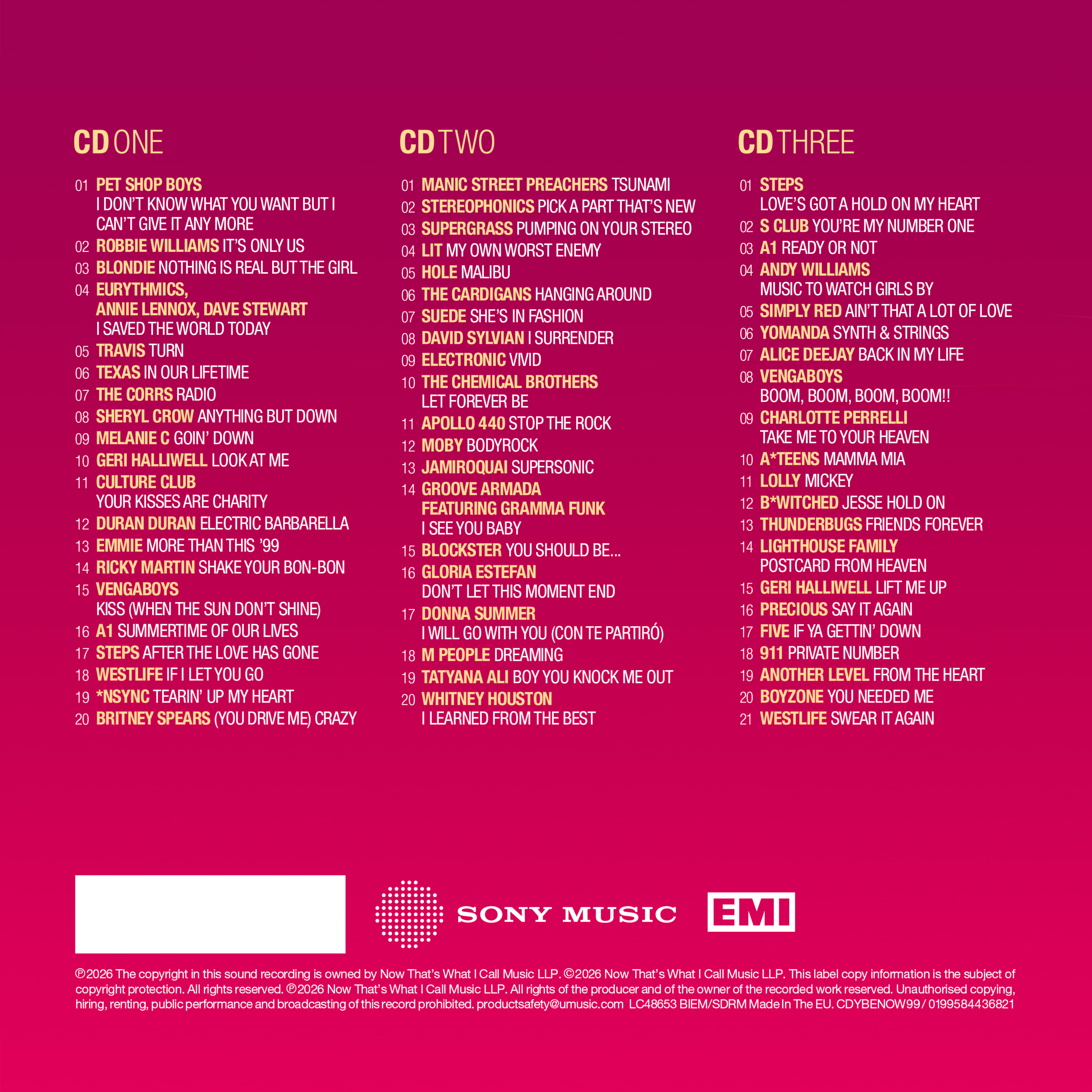 NOW – Yearbook Extra 1999
