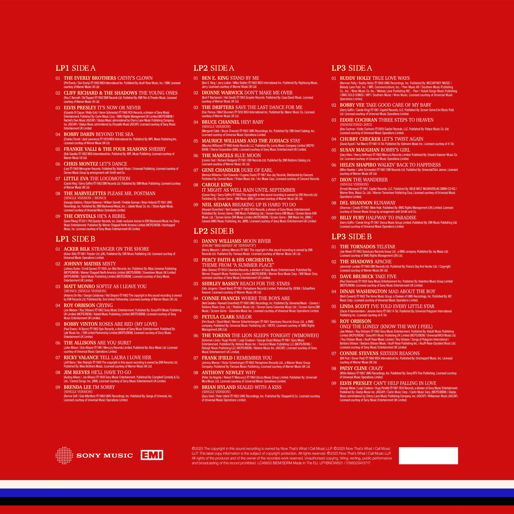 NOW Yearbook Presents - The 60s - Volume 1: 1960-1962 (3LP)