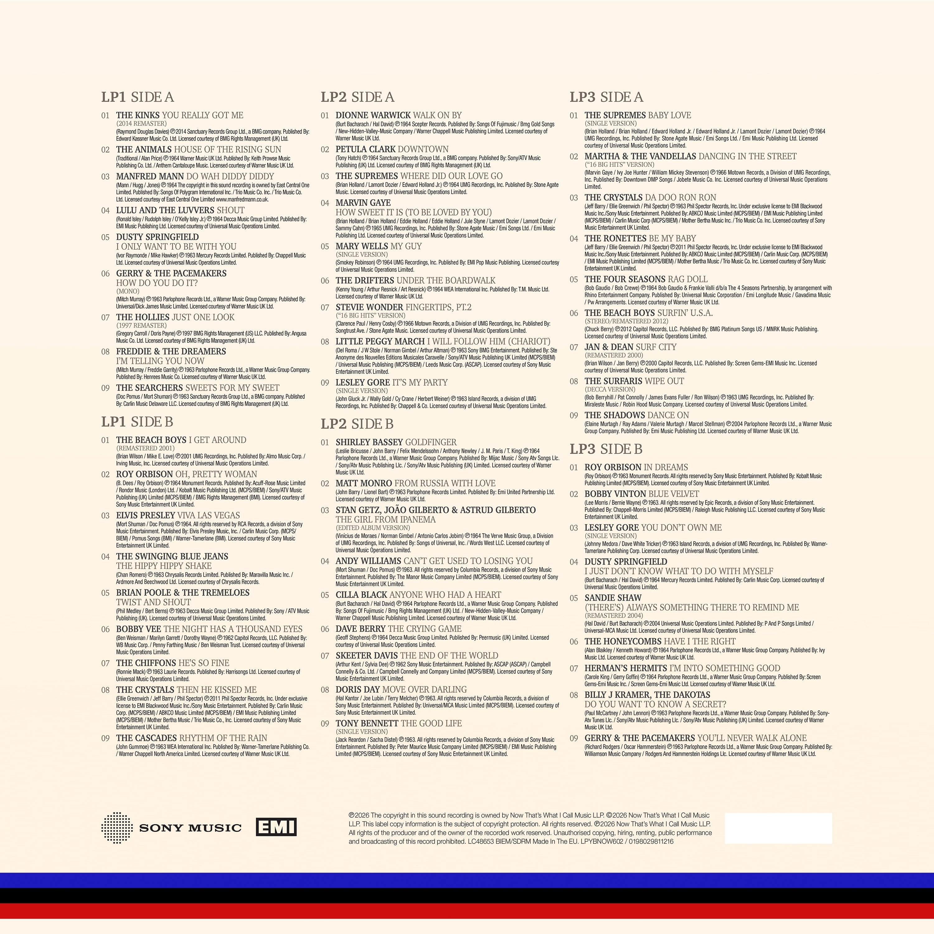 NOW Yearbook Presents - The 60s - Volume 2: 1963-1964 (3LP)