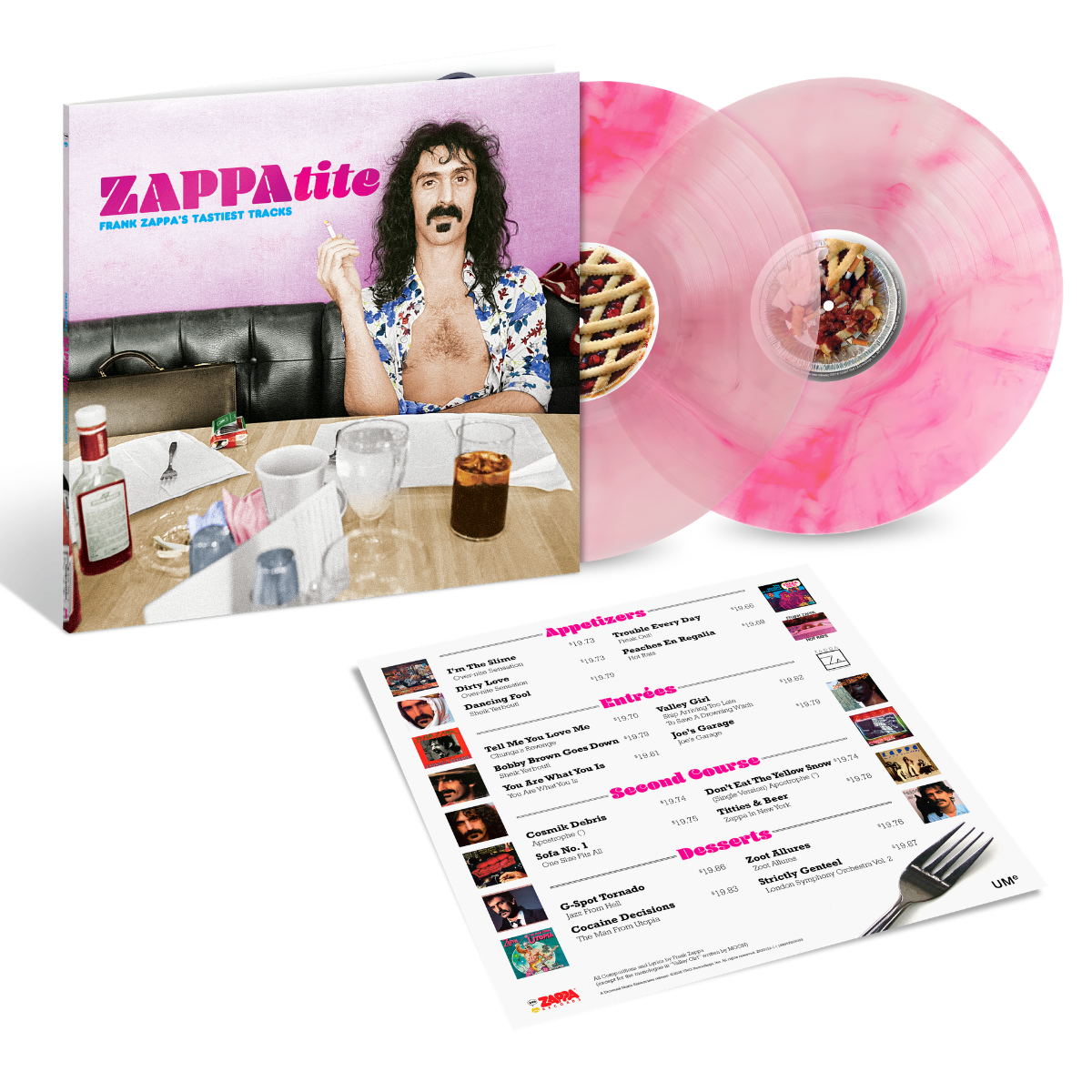 ZAPPAtite: Frank Zappa’s Tastiest Tracks: Exclusive Pink Swirl Vinyl 2LP
