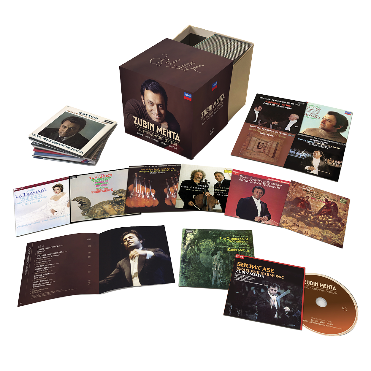 Zubin Mehta: The Philharmonic Edition - Vienna, Israel, London, New York - 57 CD Box Set