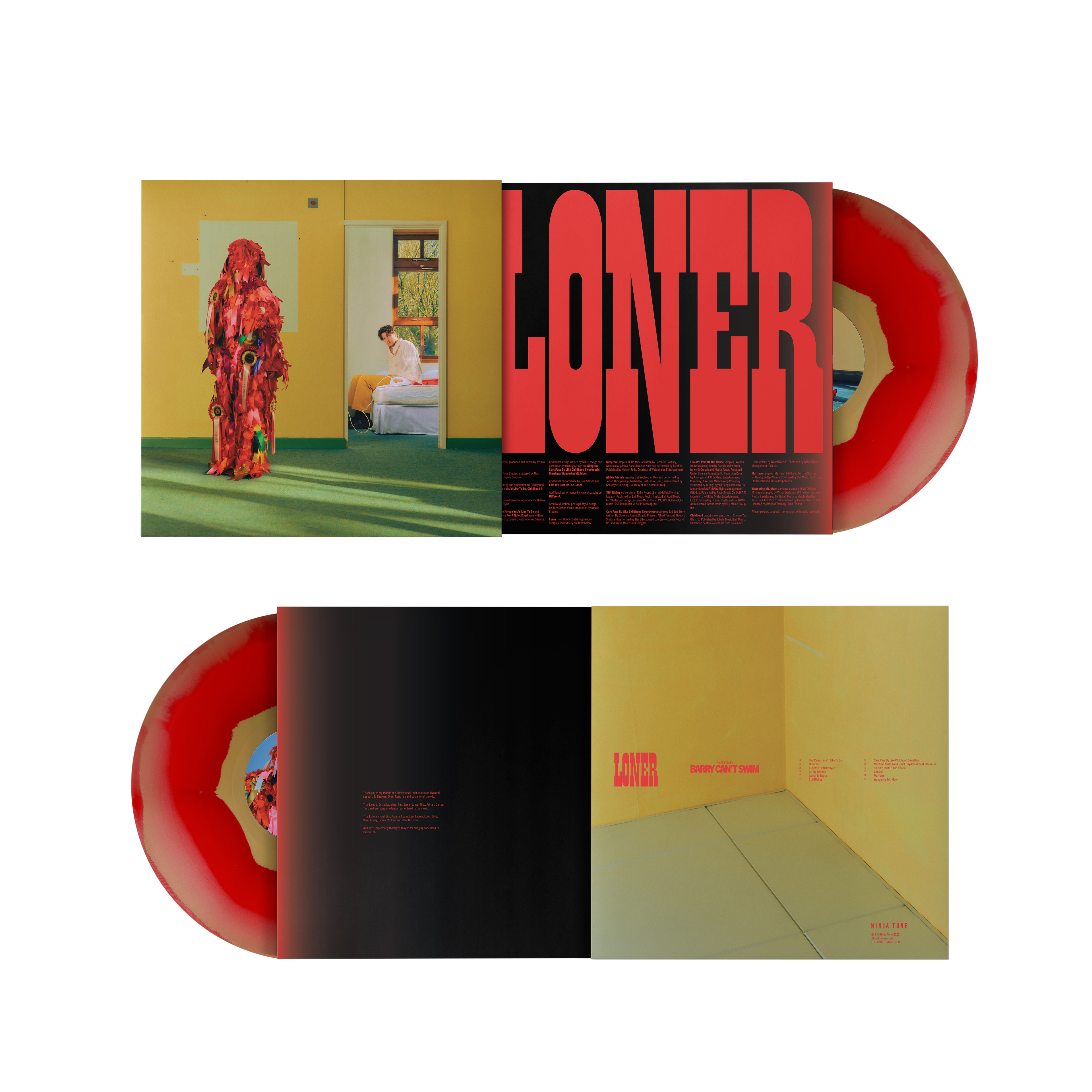 Loner: Gold & Red ‘Ink Spot’ Vinyl LP