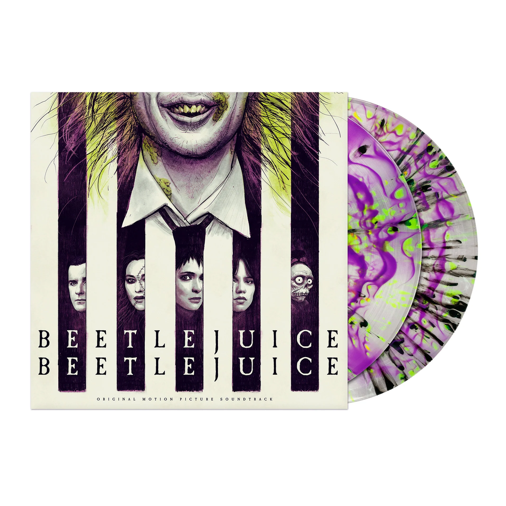 BEETLEJUICE BEETLEJUICE (OST): Limited Lime Green & Purple Hand Pour Coloured Vinyl 2LP