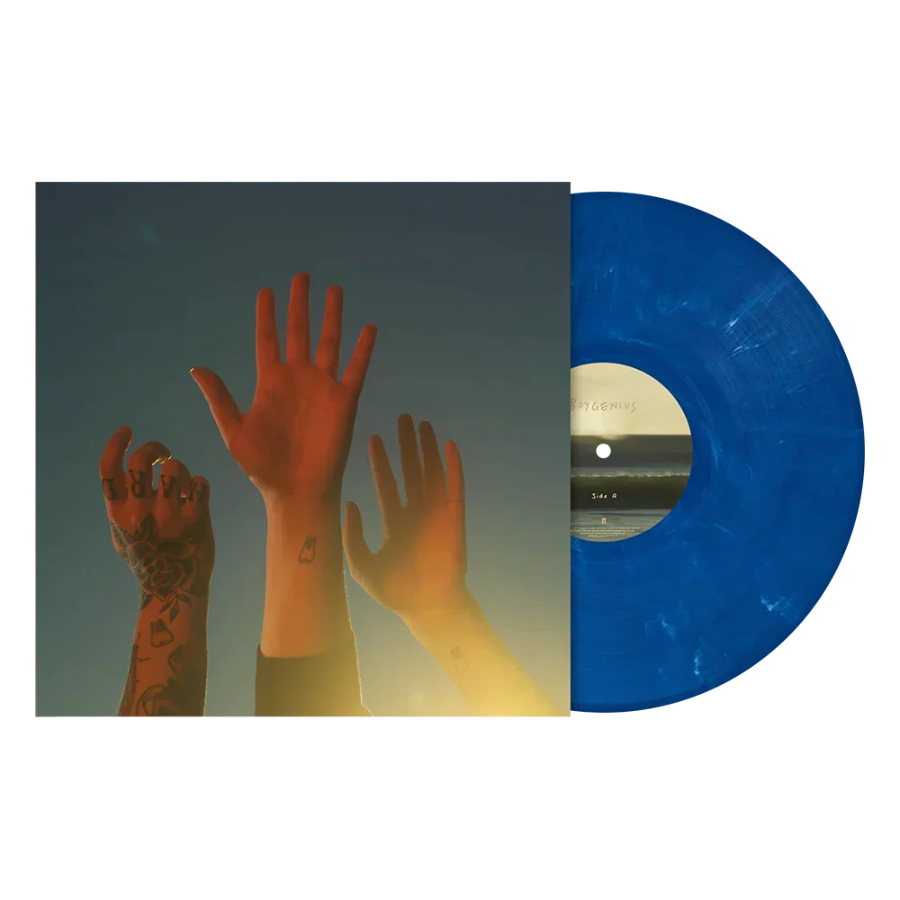 the record: Limited Blue Vinyl LP + Limited Silver Vinyl LP