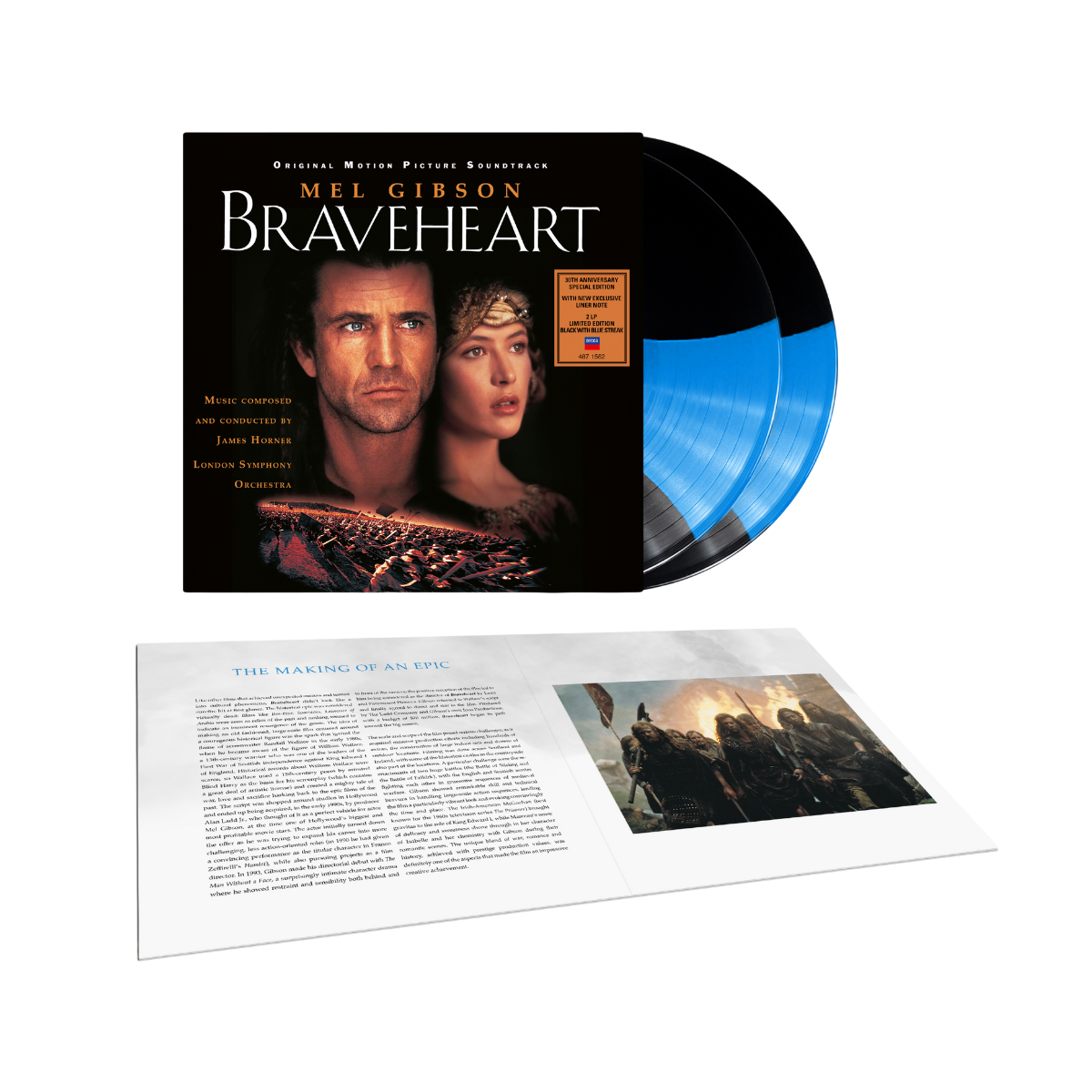 Braveheart (Original Motion Picture Soundtrack - 30th Anniversary Edition) - Blue Streak Vinyl