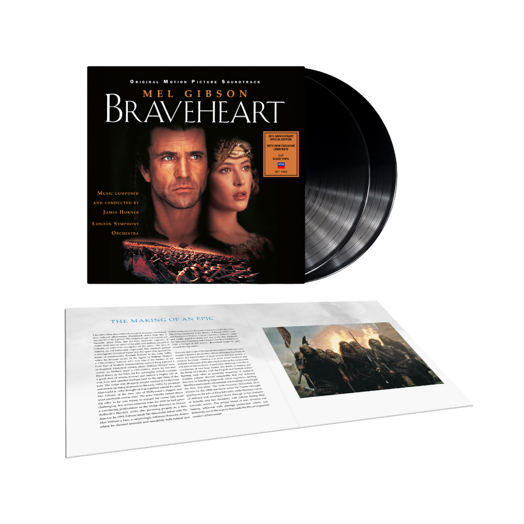 Braveheart (Original Motion Picture Soundtrack - 30th Anniversary Edition) - Black Vinyl