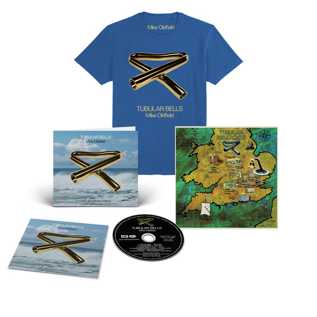 Tubular Bells (50th Anniversary Edition): CD, Official Tubular Bellscape Print + Anniversary T-Shirt
