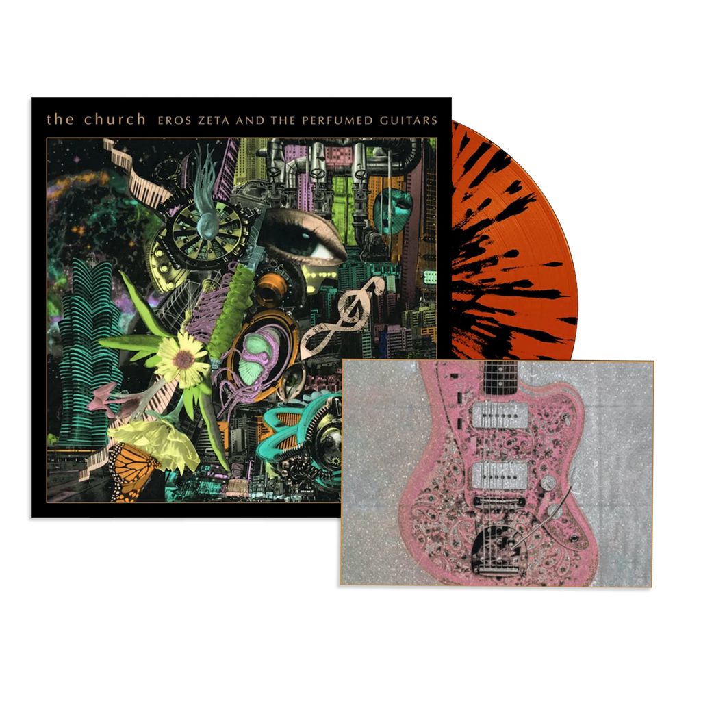 Eros Zeta & The Perfumed Guitars: Limited Orange & Black Splatter Vinyl LP + Exclusive Postcard